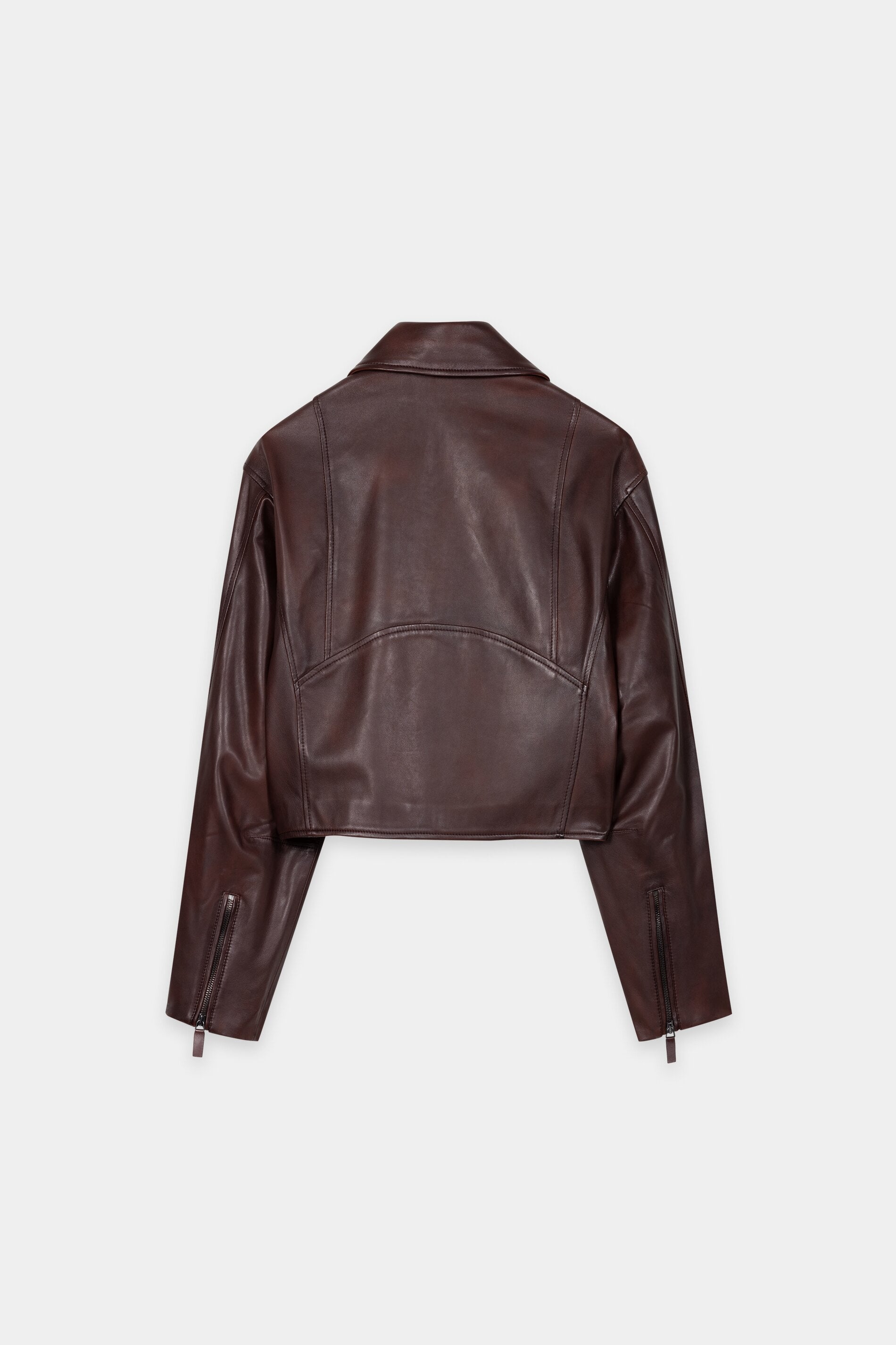 Lammnappa-Lederjacke - vintage brown - Standard | Artikel Rück