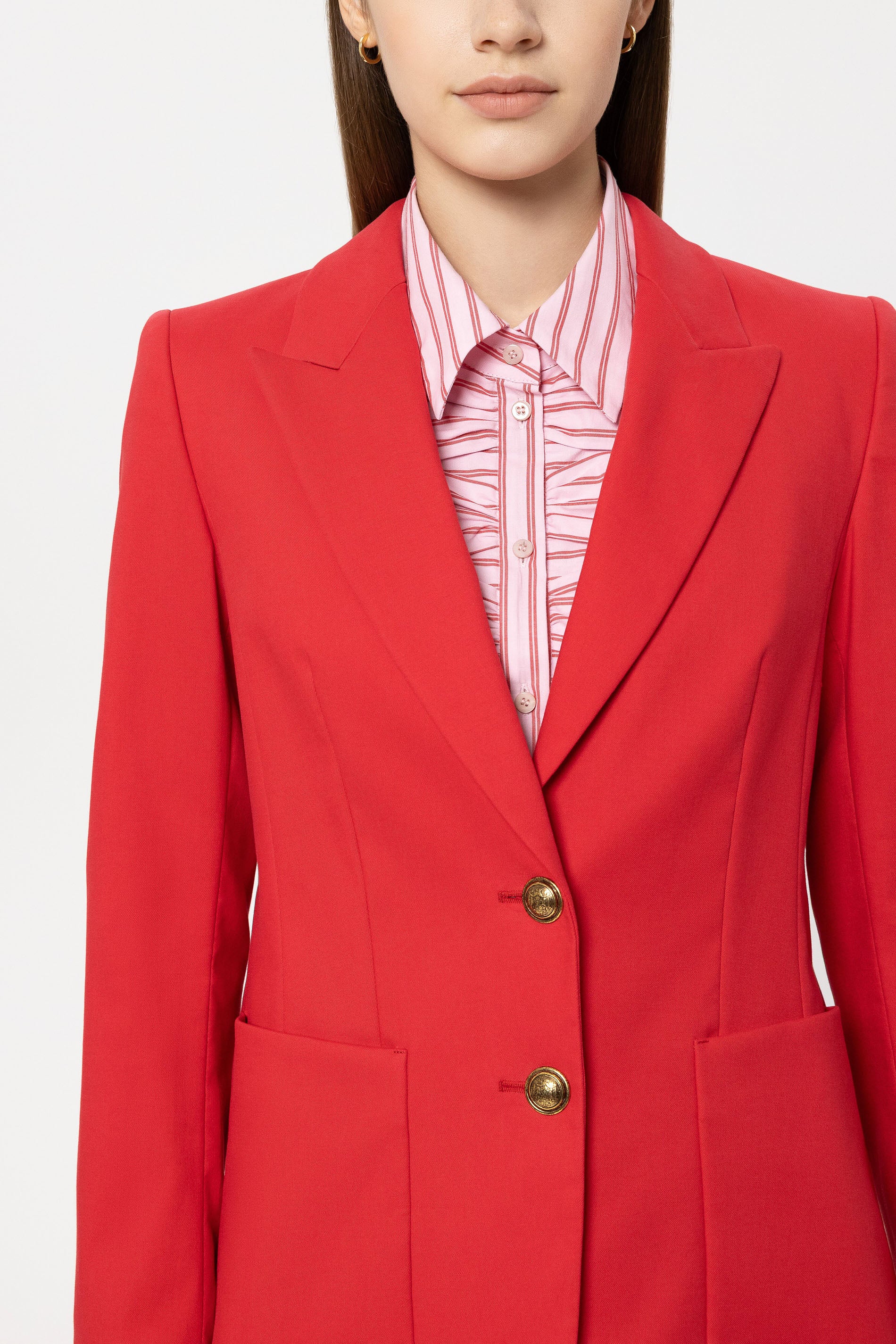 Gabardine-Blazer - cherry red - Standard | Model Detail