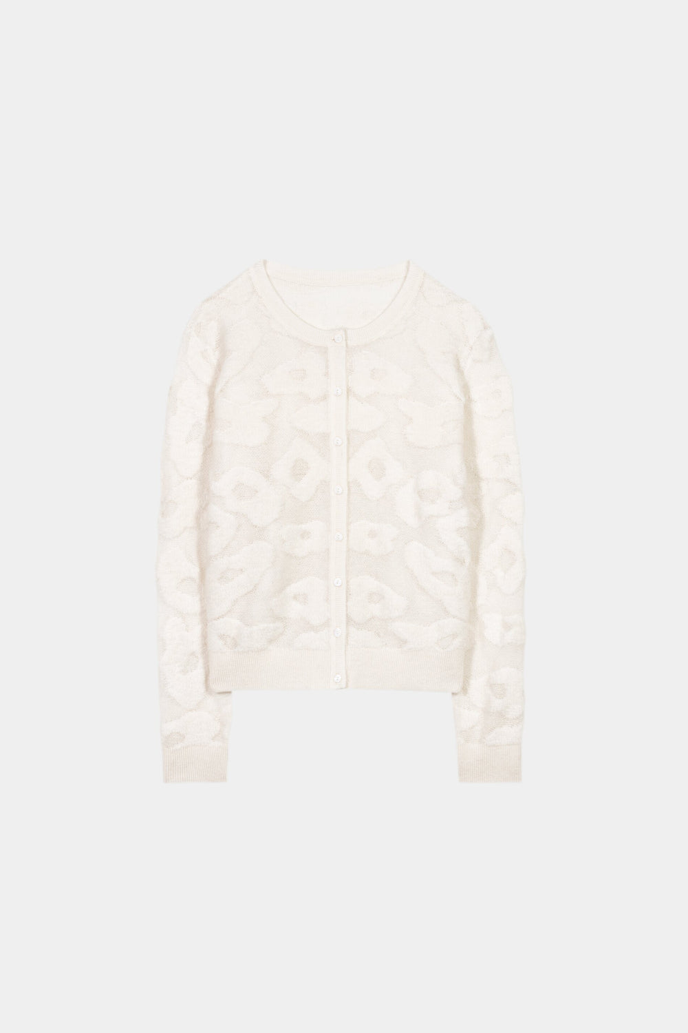 Cardigan with leo pattern - cream - Standard