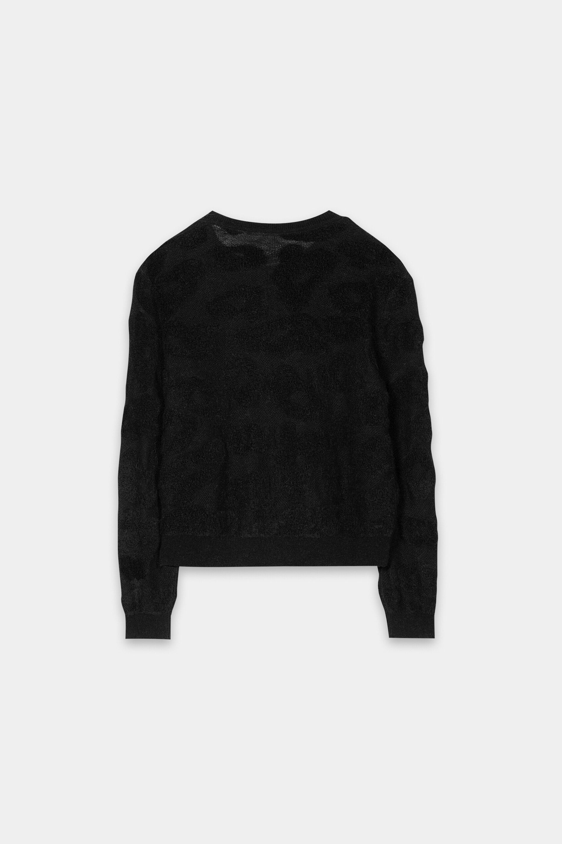 Cardigan mit Leo-Pattern - pure black - Standard | Artikel Rück