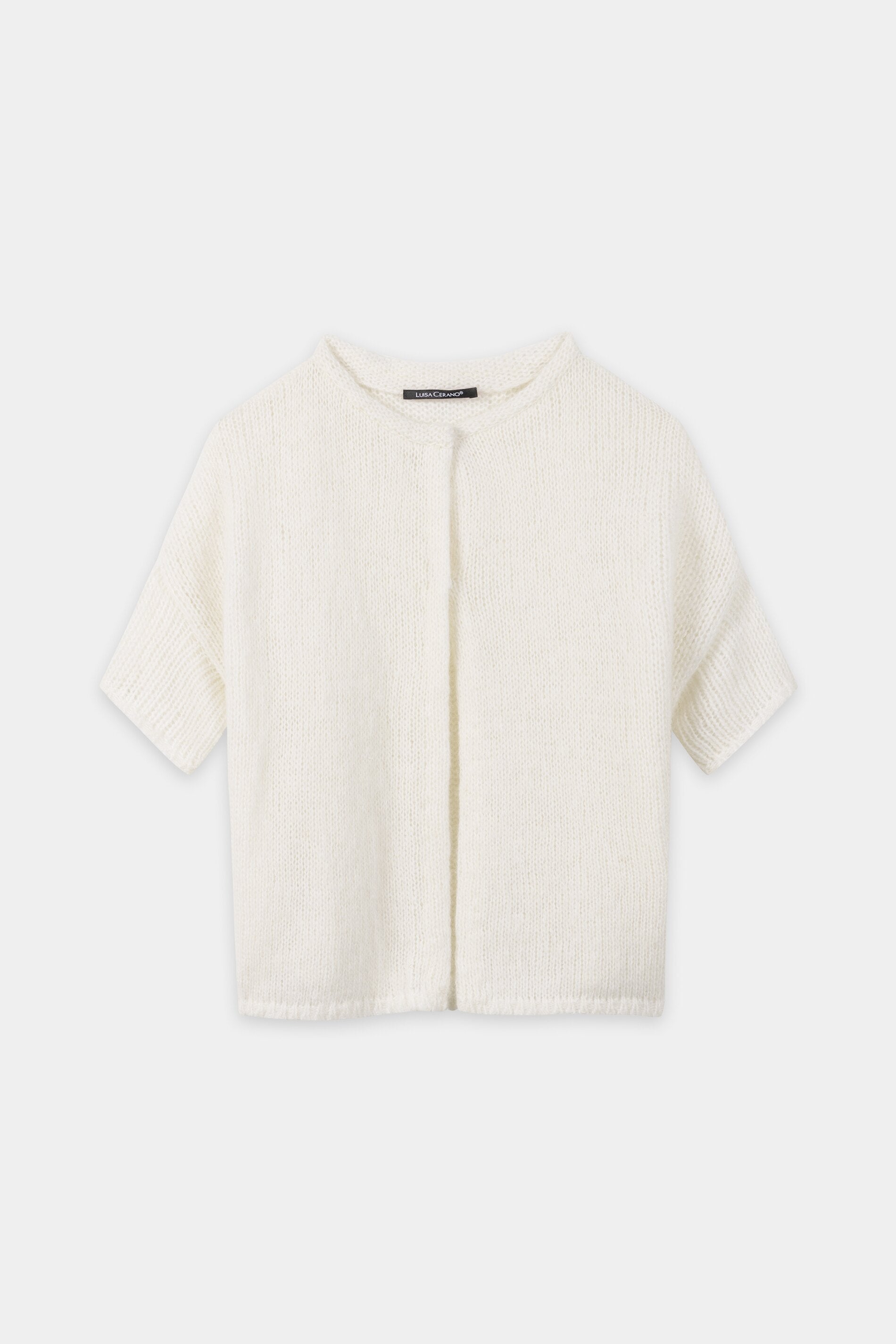 Cardigan made from alpaca mix - milk - Standard
