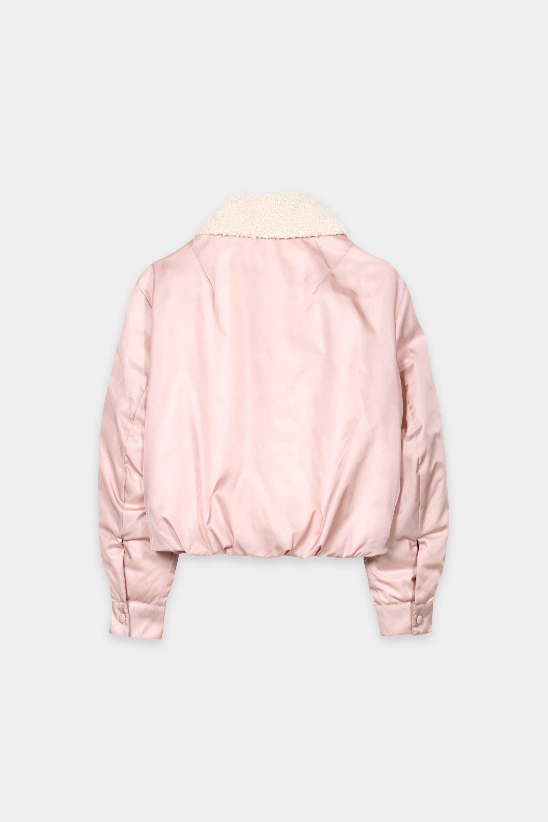 Outdoor-Daunenblouson - creamy blush - mit Pelzkragen | Artikel Rück