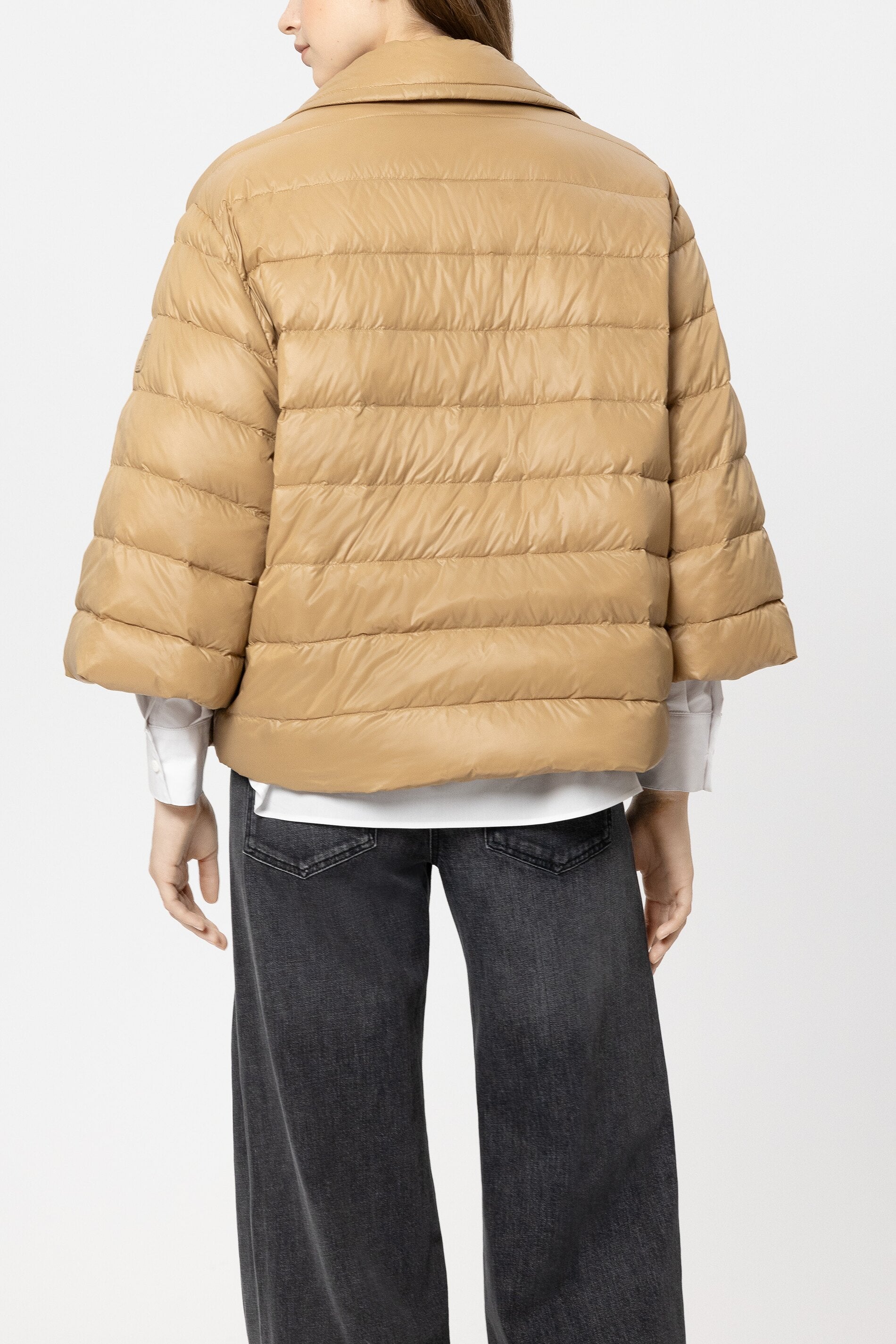 Outdoor-Capejacke - golden camel - Standard | Model Rück