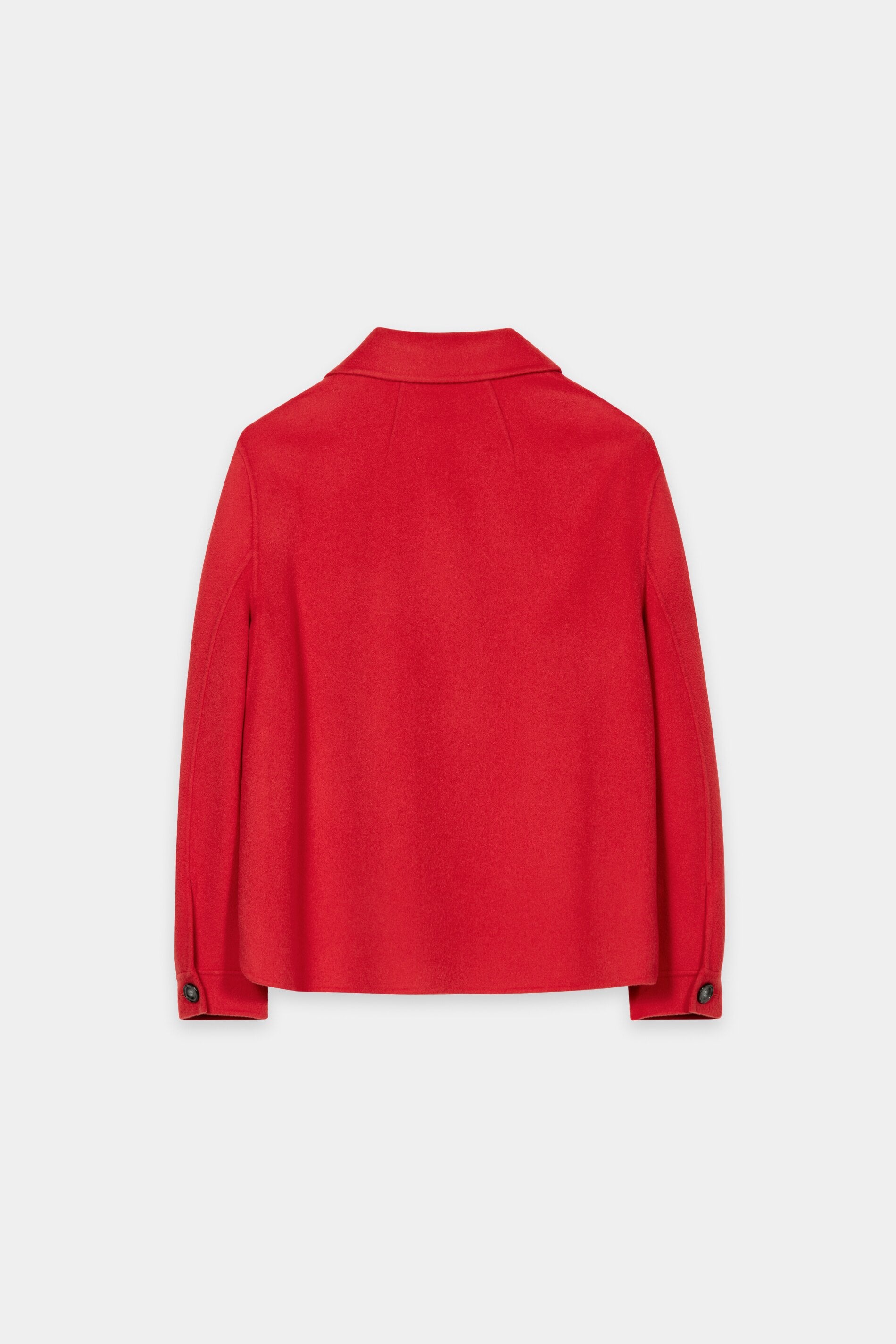 Doubleface-Hemdjacke - cherry red - Standard | Artikel Rück