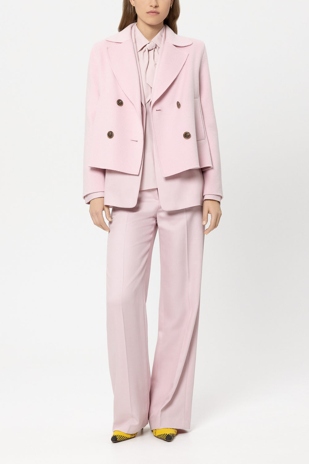 Double-face caban jacket - creamy blush - Standard