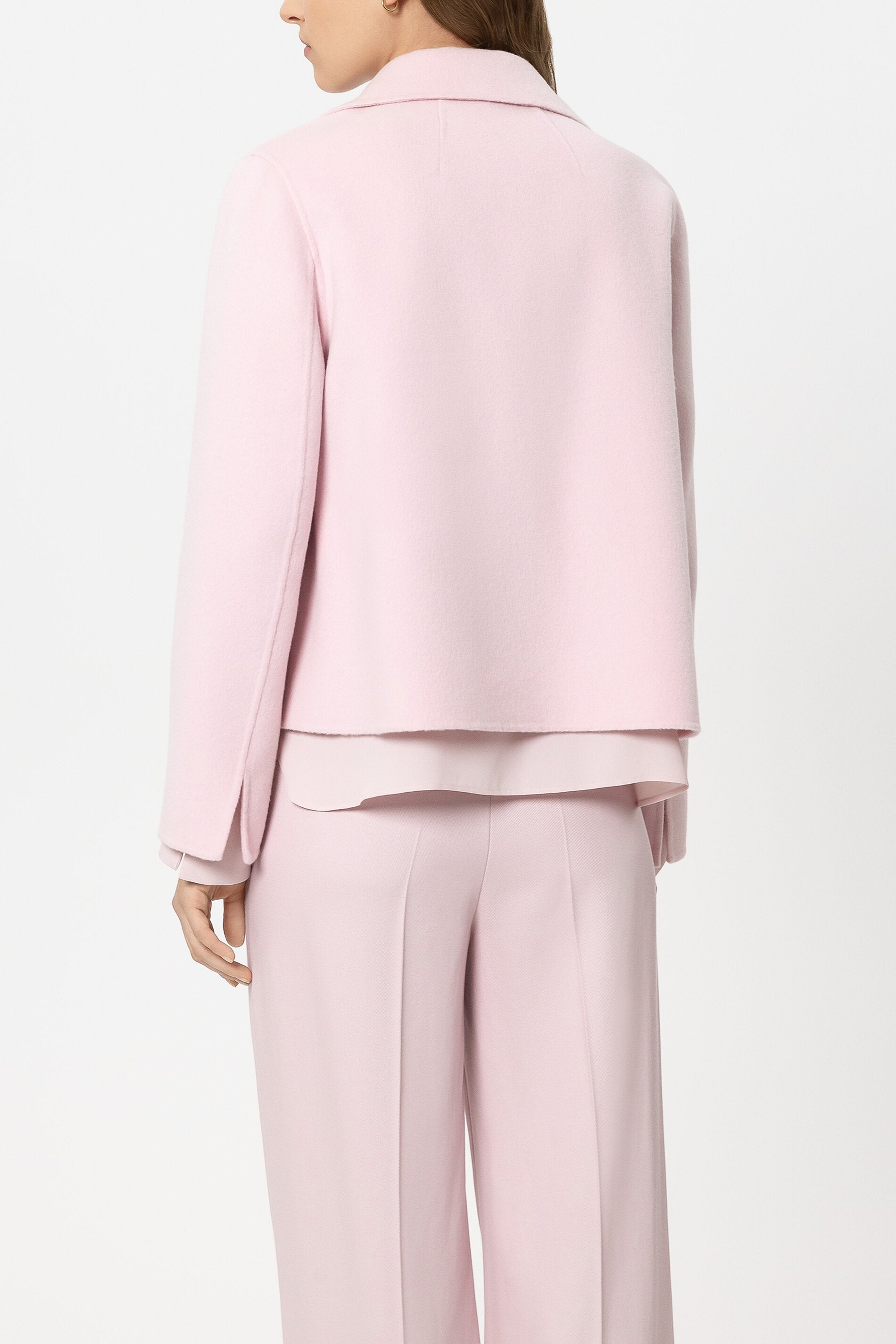 Doubleface-Cabanjacke - creamy blush - Standard | Model Rück