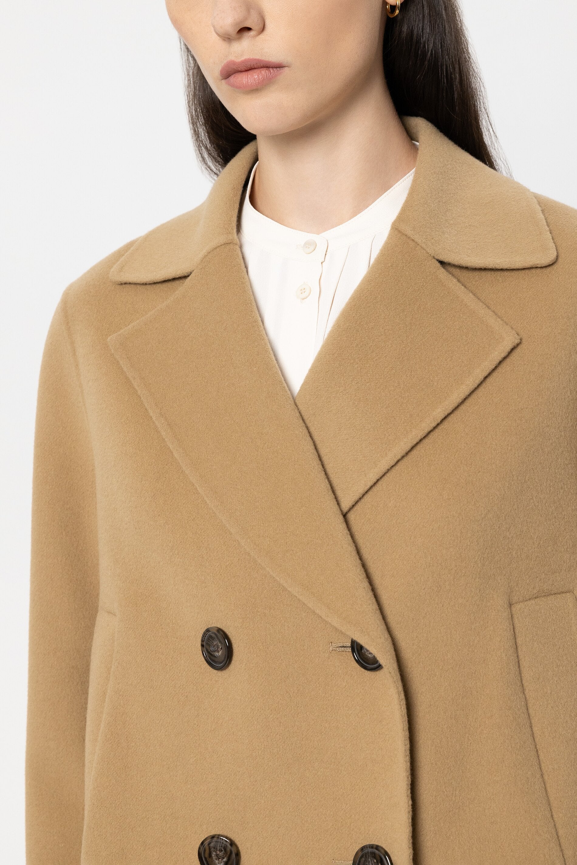 Double-face caban jacket - golden camel - Standard