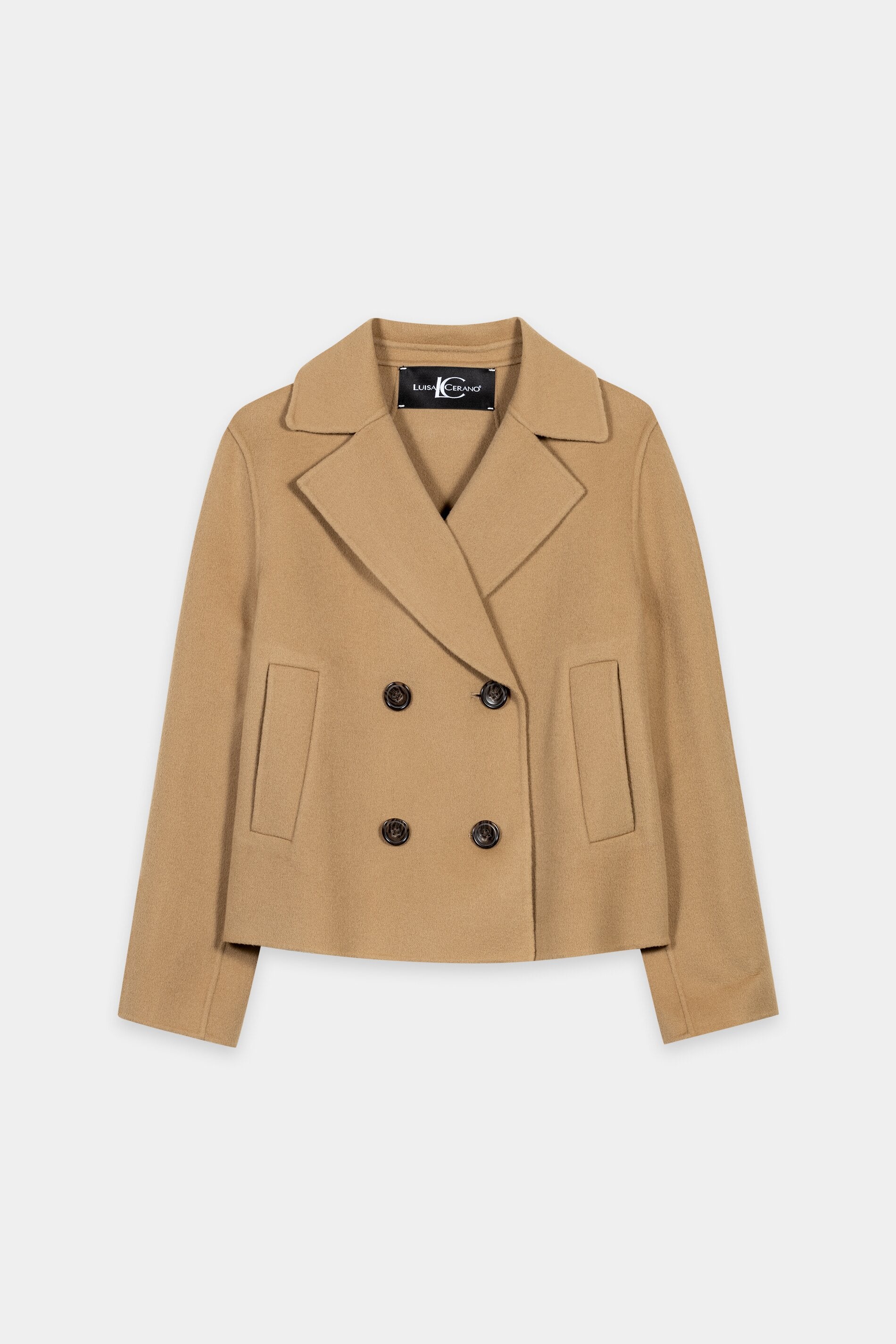 ジャケット・アウター YENN DOUBLE FACE PEA COAT Double-face caban jacket - golden camel - Standard