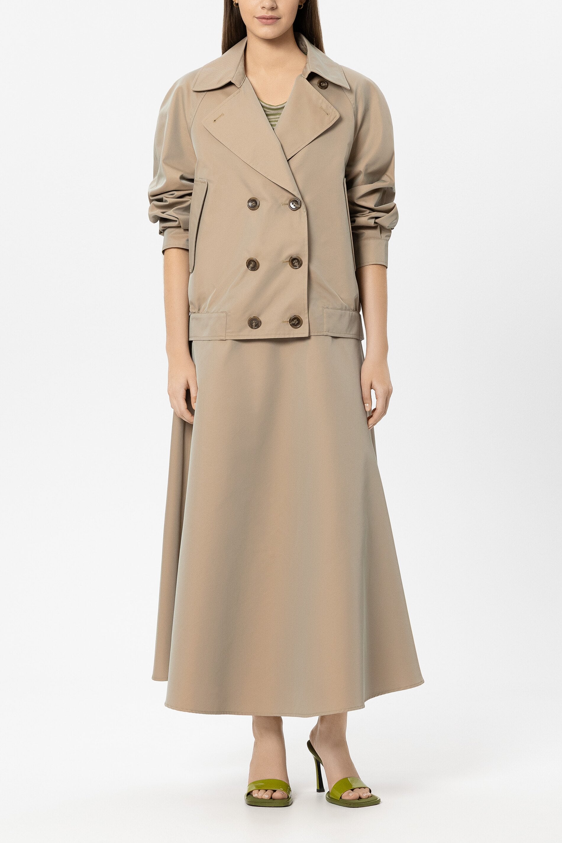Trench-Blouson - sand - Standard | Model Front