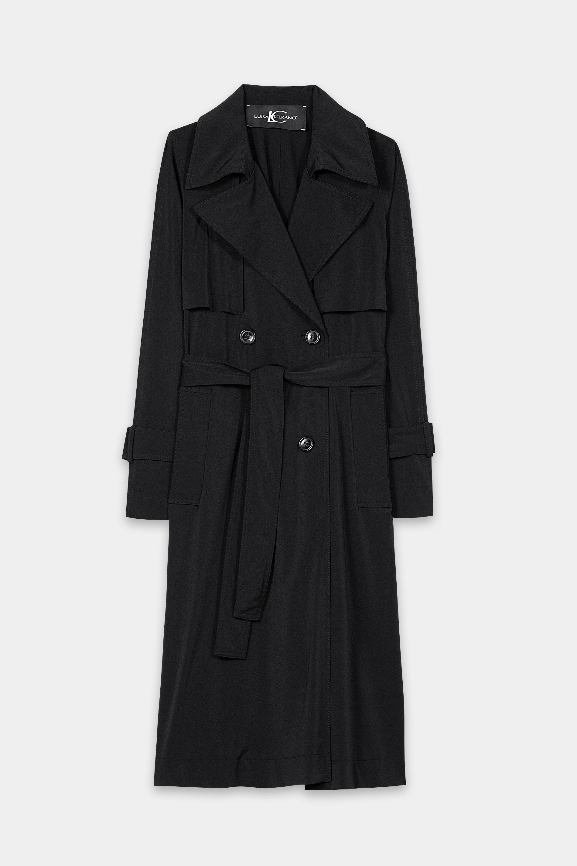 Softshell-Trenchmantel - pure black - Standard | Artikel Front