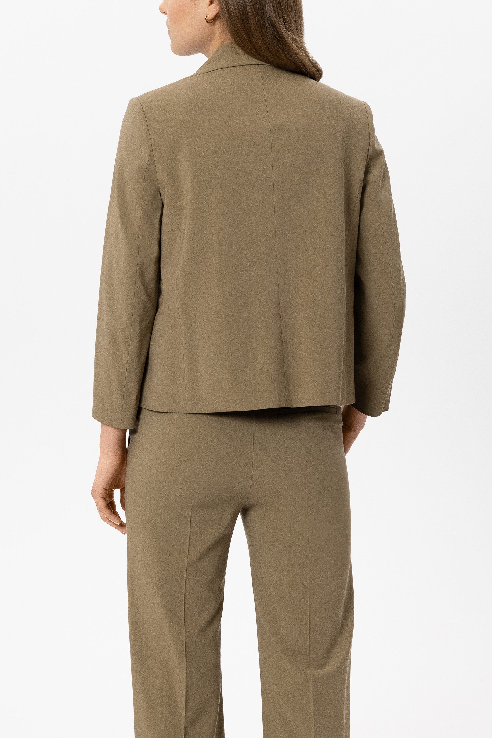 Canvas-Blazer - salbei - Standard | Model Rück