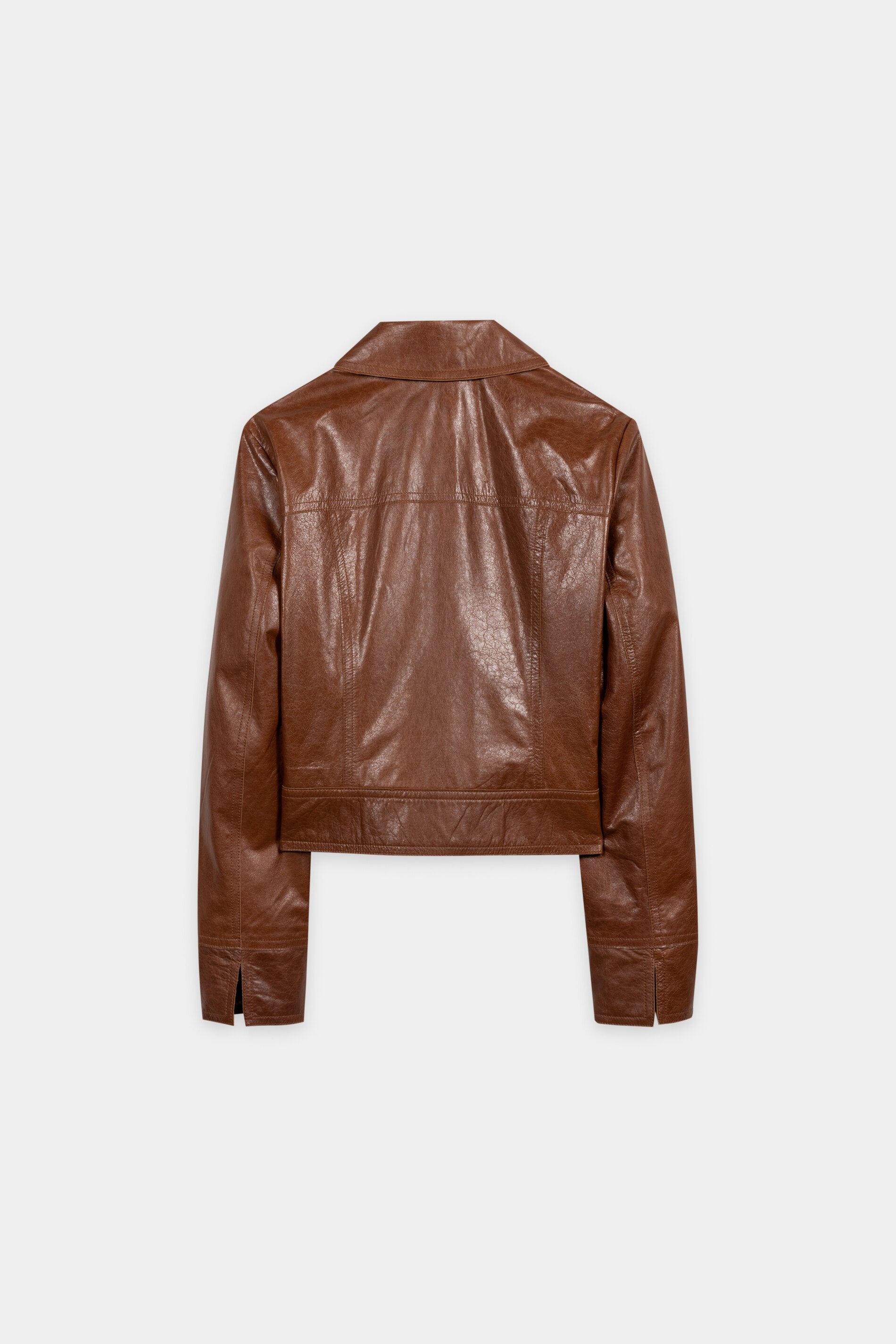 Lammnappa-Lederjacke - cognac - Standard | Artikel Rück