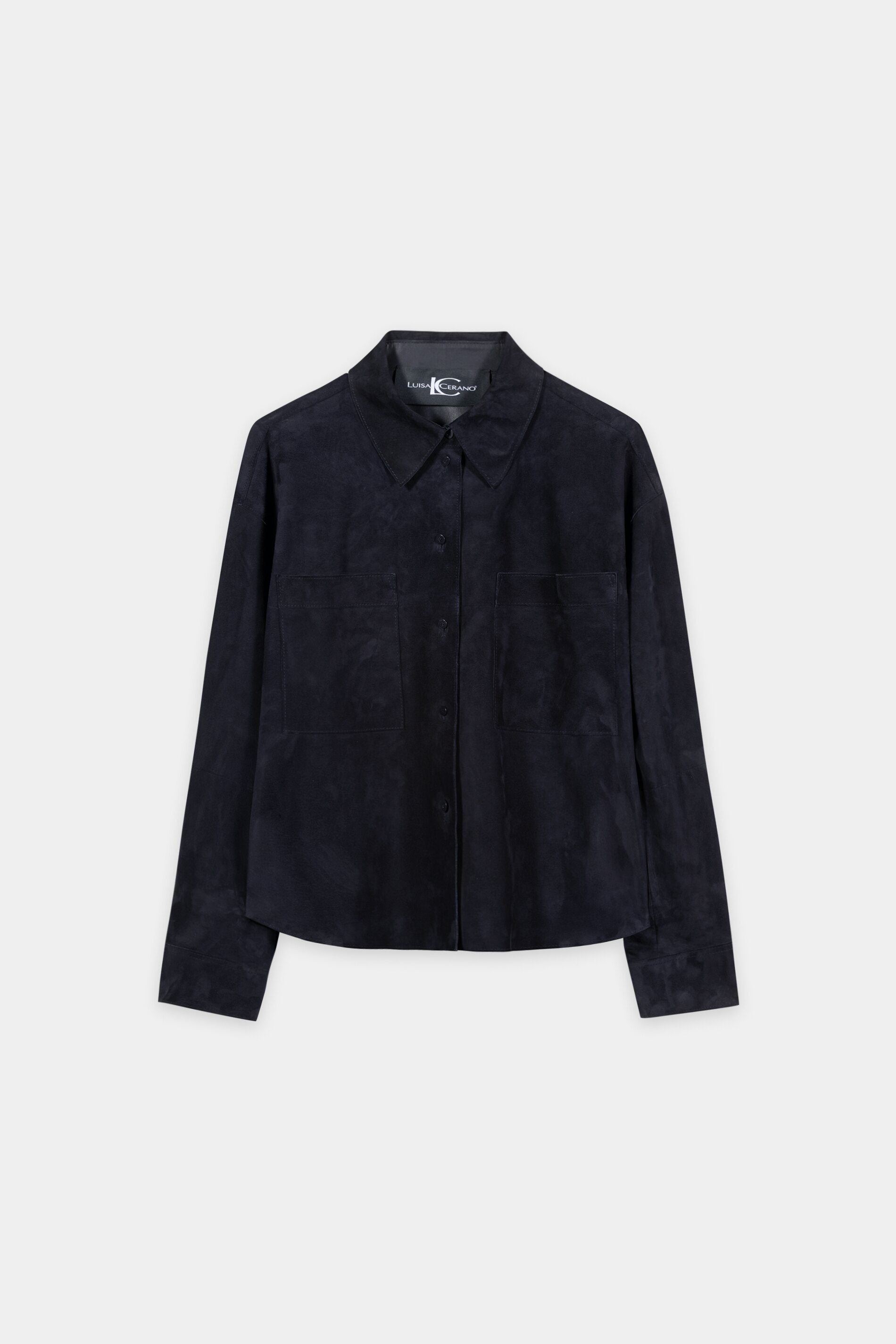 Veloursleder-Hemdjacke - winter navy - Standard | Artikel Front