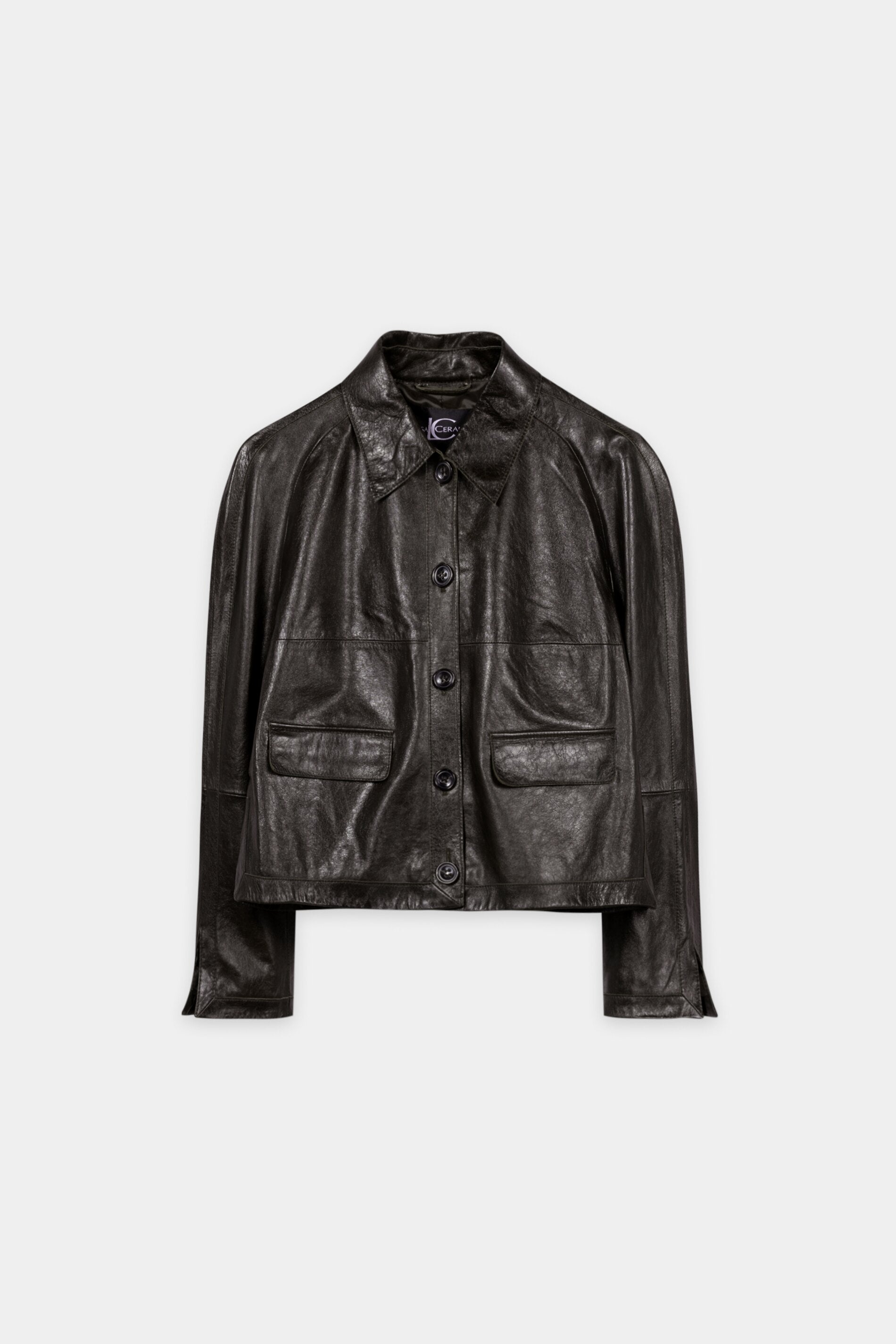 Lammnappa-Lederjacke - truffle - Standard | Artikel Front