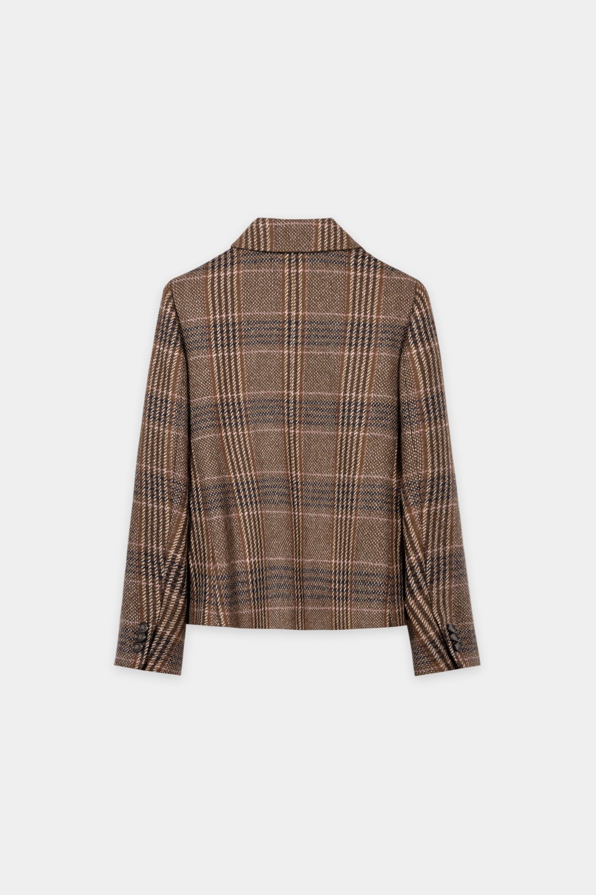 Karo-Blazer aus Woll-Mix - multi - Standard | Artikel Rück