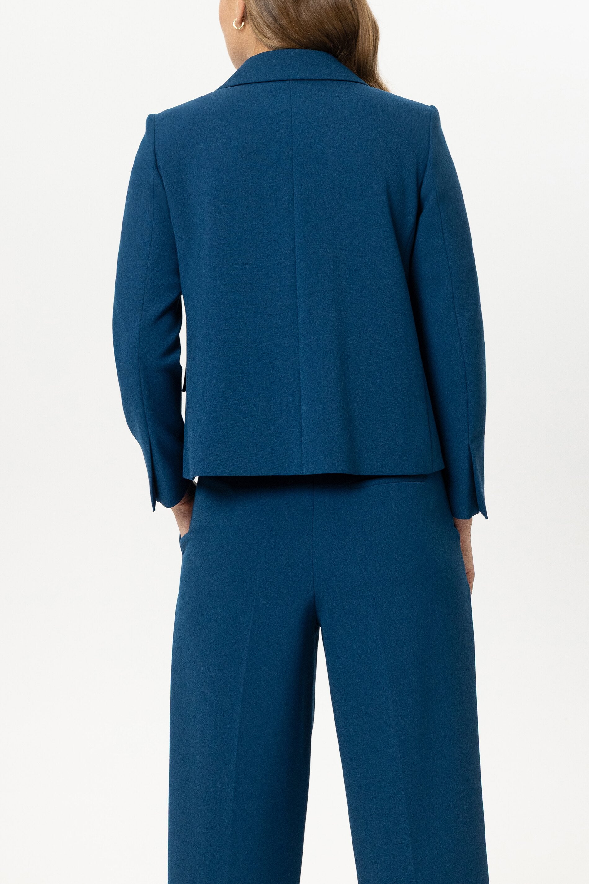 Zwei-Knopf-Blazer - sapphire - Standard | Model Rück