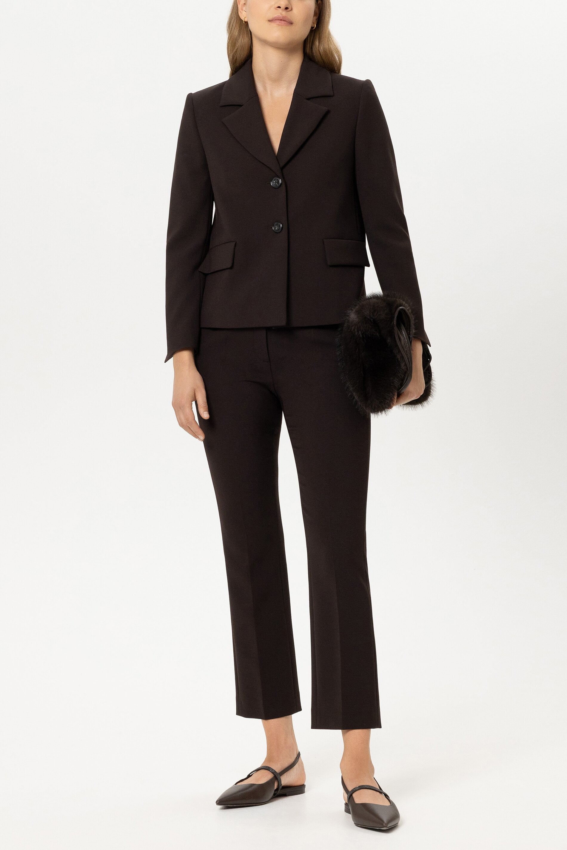 Zwei-Knopf-Blazer - truffle - Standard | Model Front