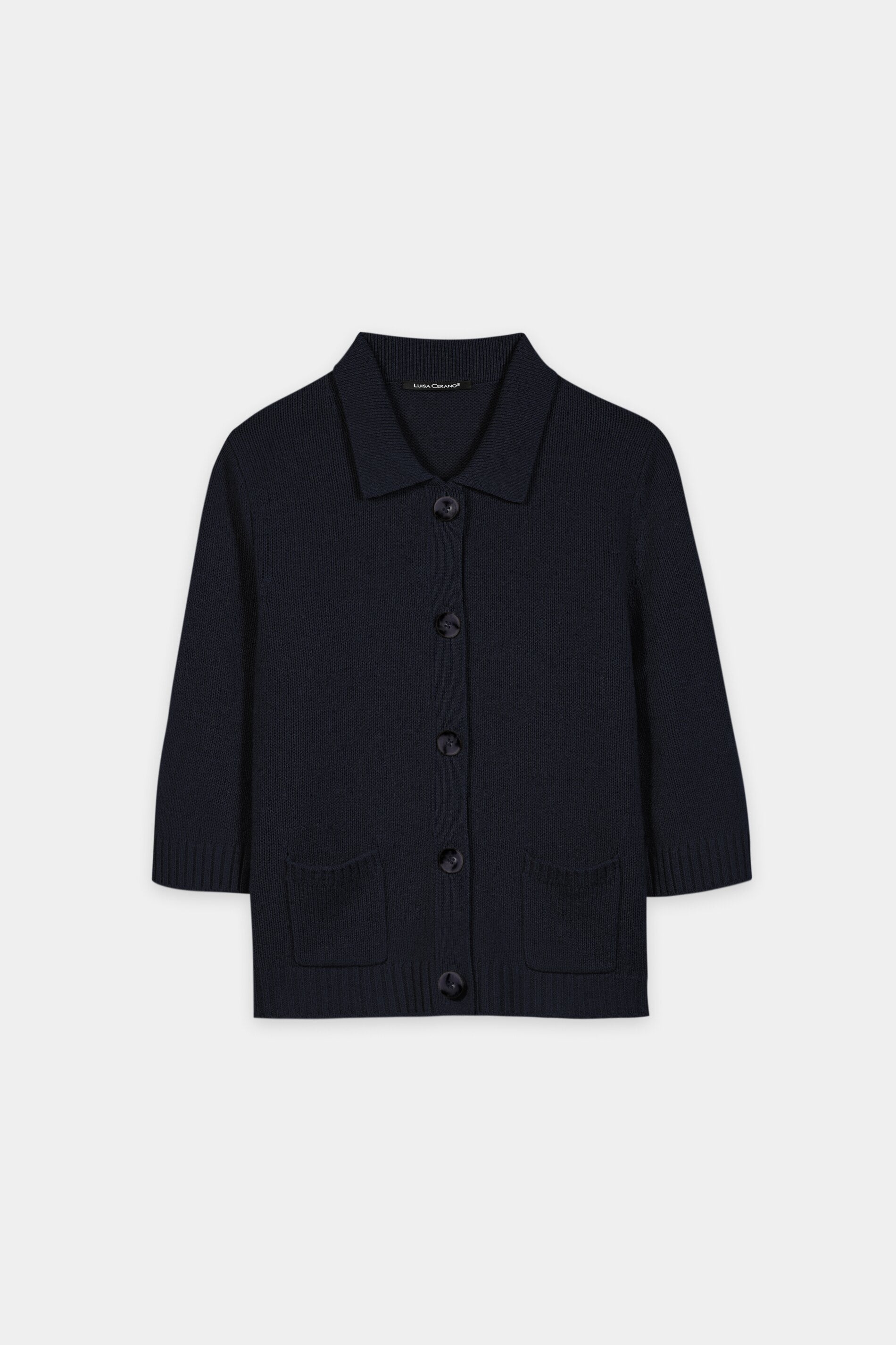 Cardigan aus Kaschmir-Mix - winter navy - Standard | Artikel Front