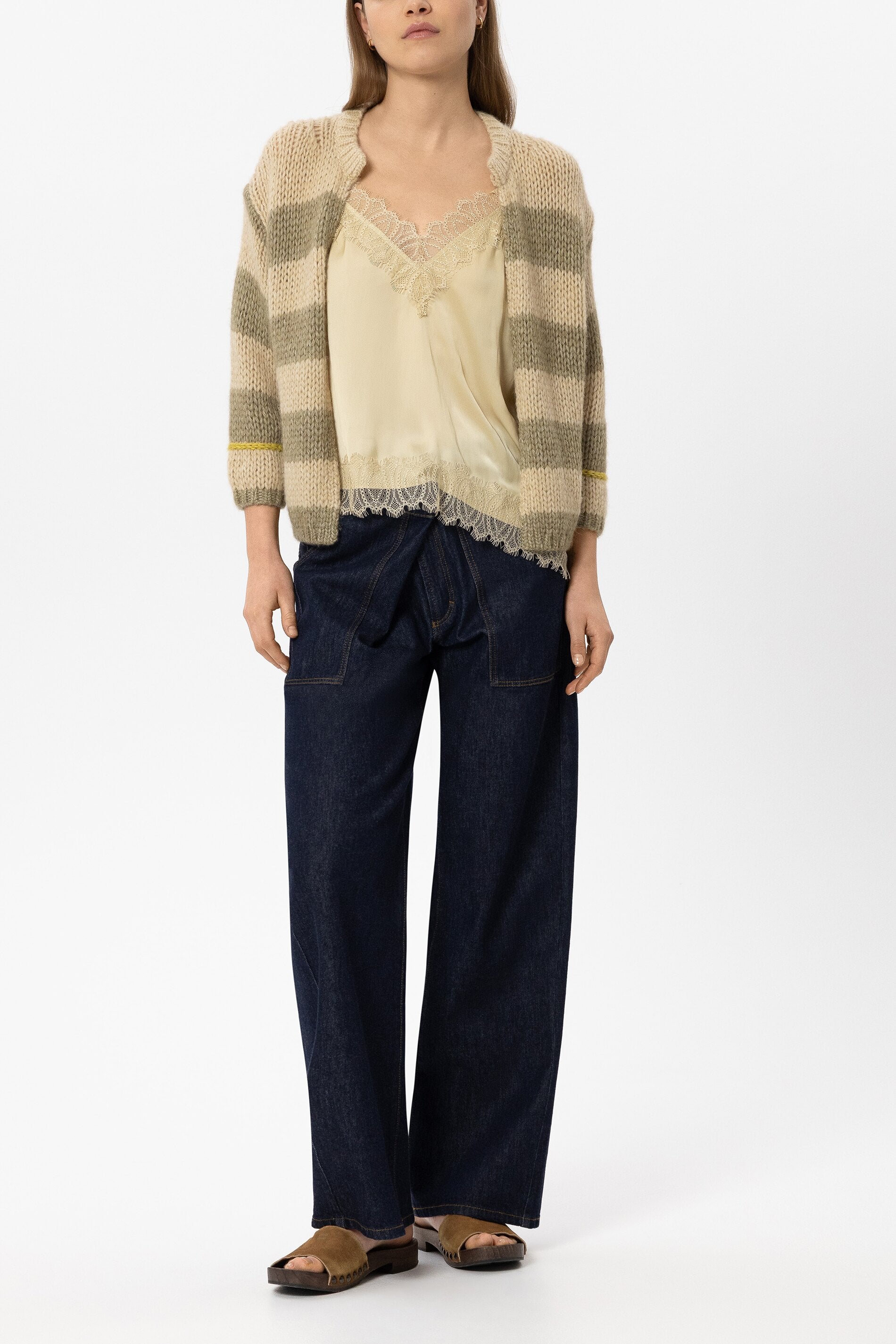 Cardigan aus Alpaka-Mix - multi - Standard | Model Front