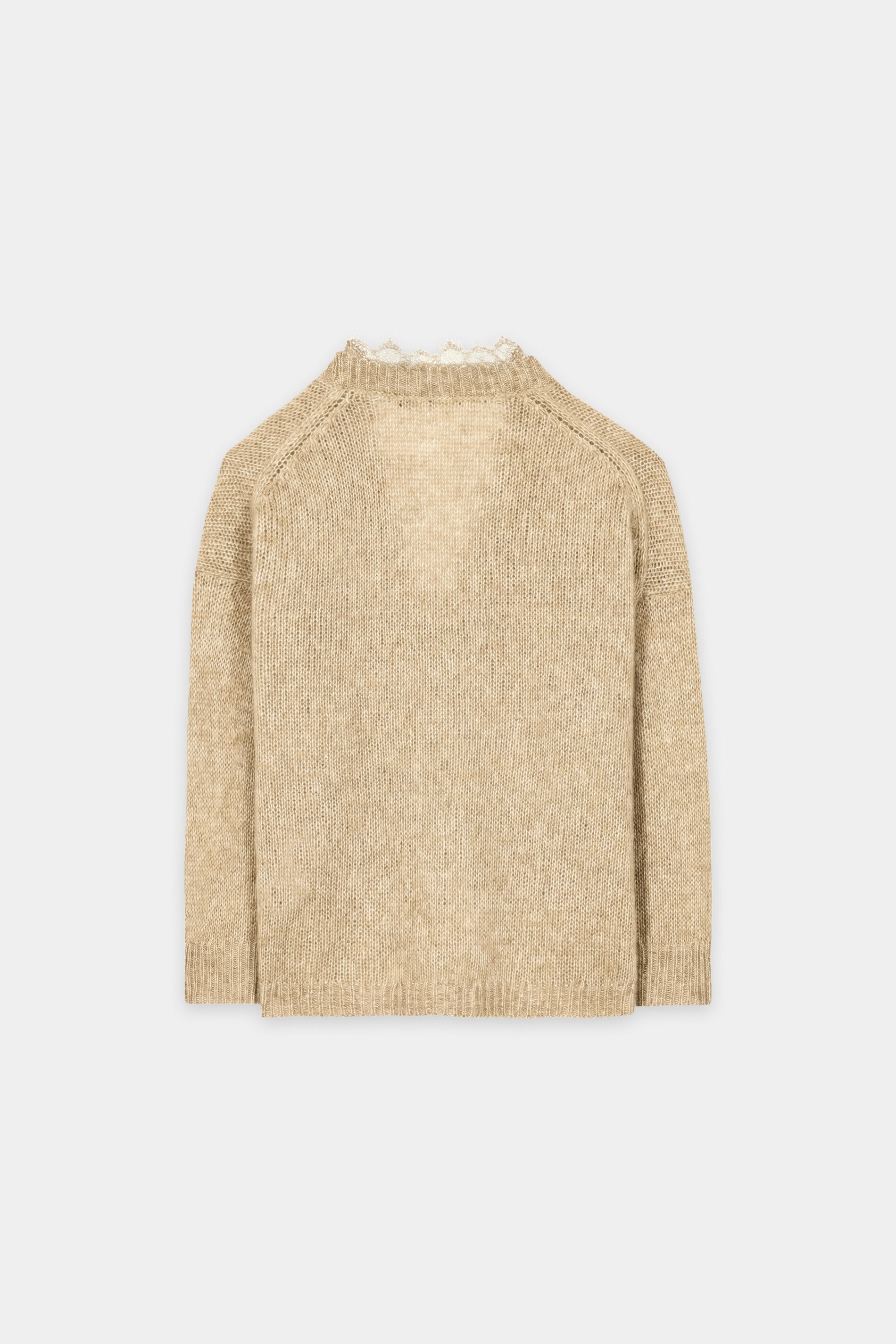 Cardigan aus Alpaka-Mix - butter yellow - Standard | Artikel Rück