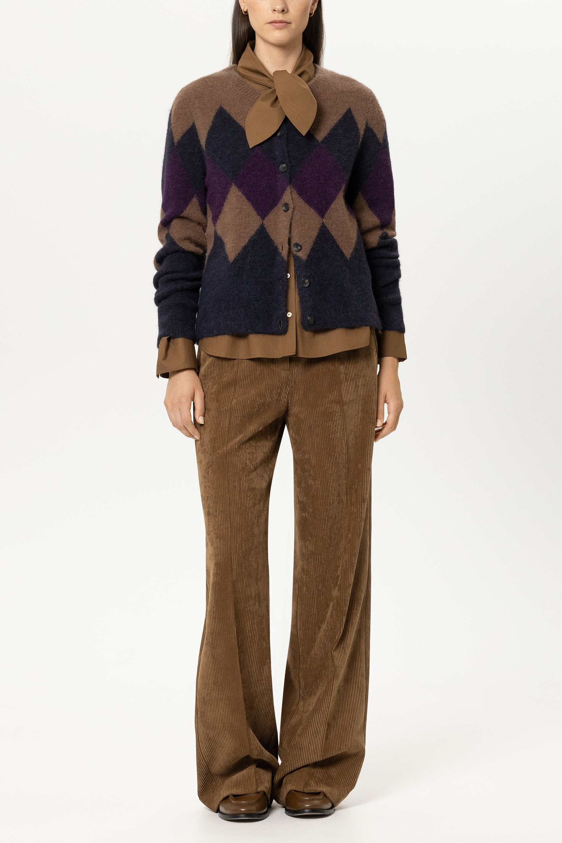 Cardigan mit Muster - multi - Standard | Model Front