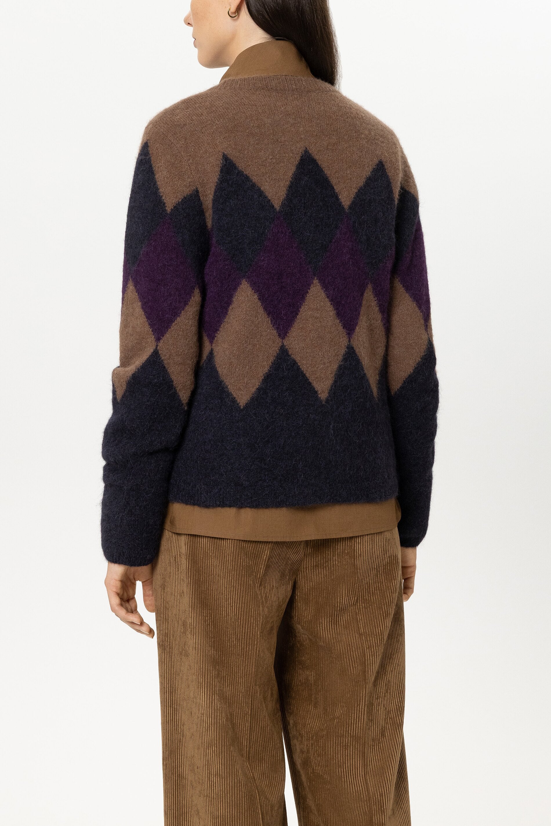 Cardigan mit Muster - multi - Standard | Model Rück