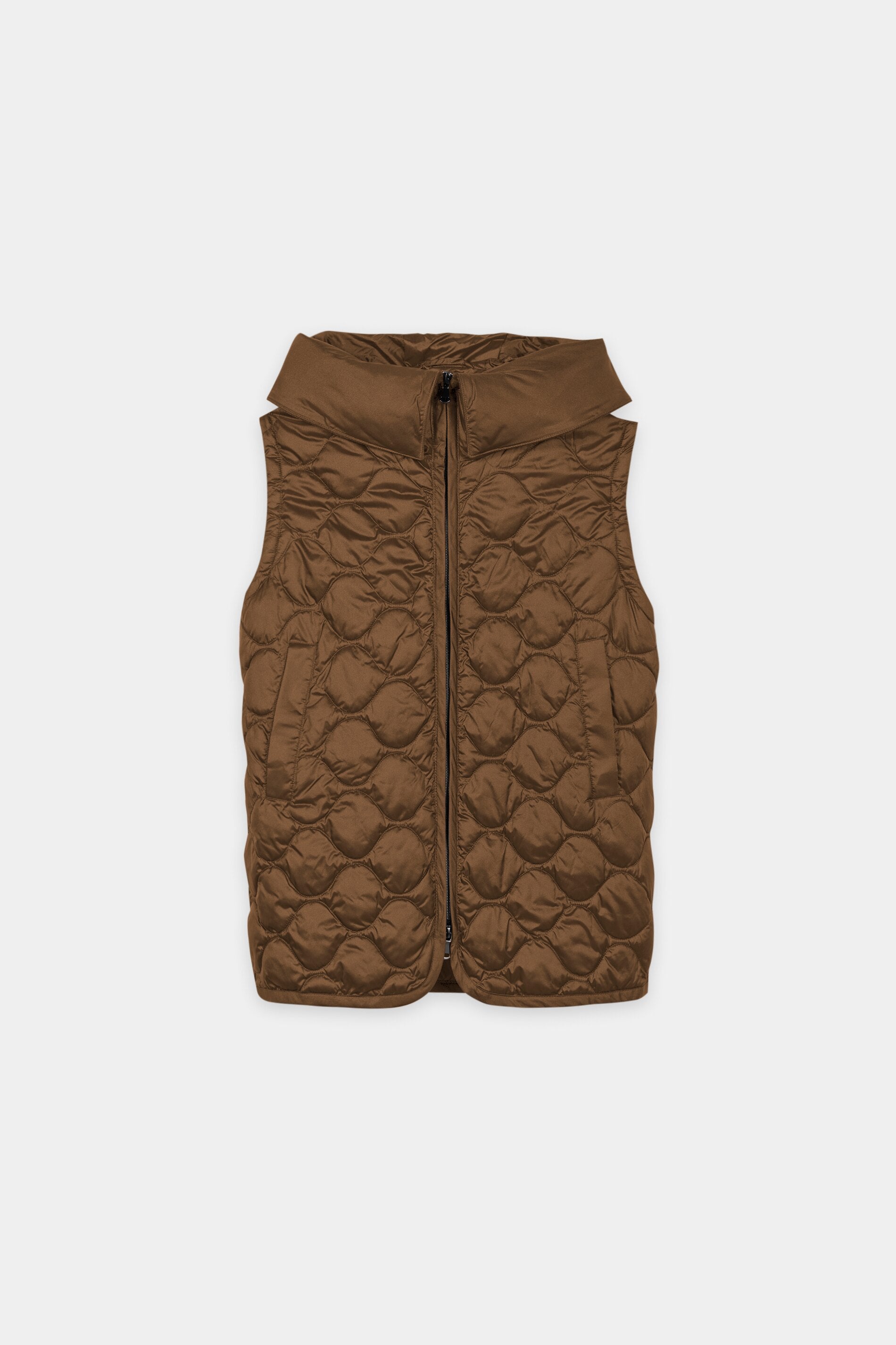 Daunen-Outdoorweste - caramel - Standard | Artikel Front