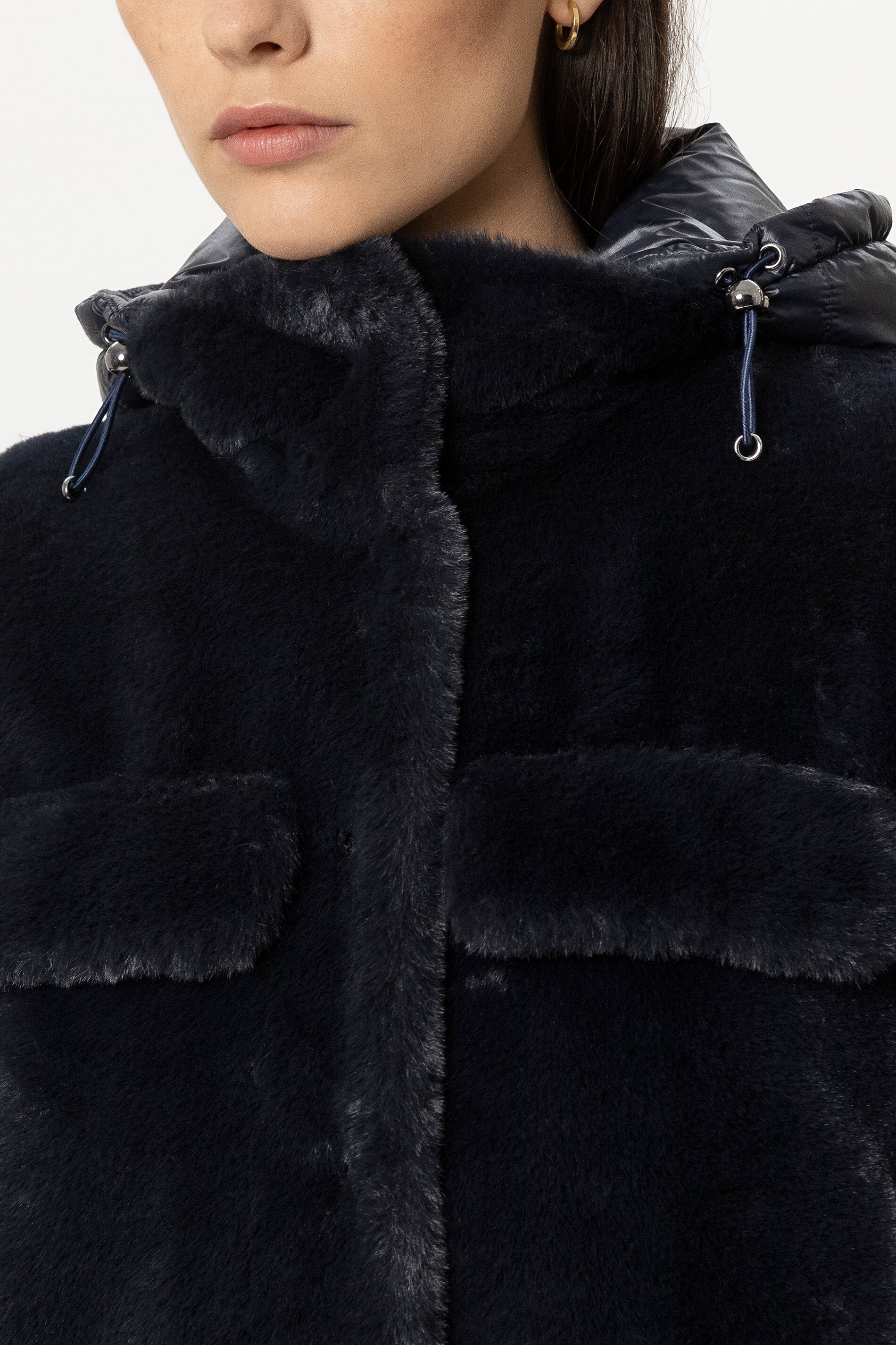 Weste in Fell-Optik - winter navy - Standard | Model Detail