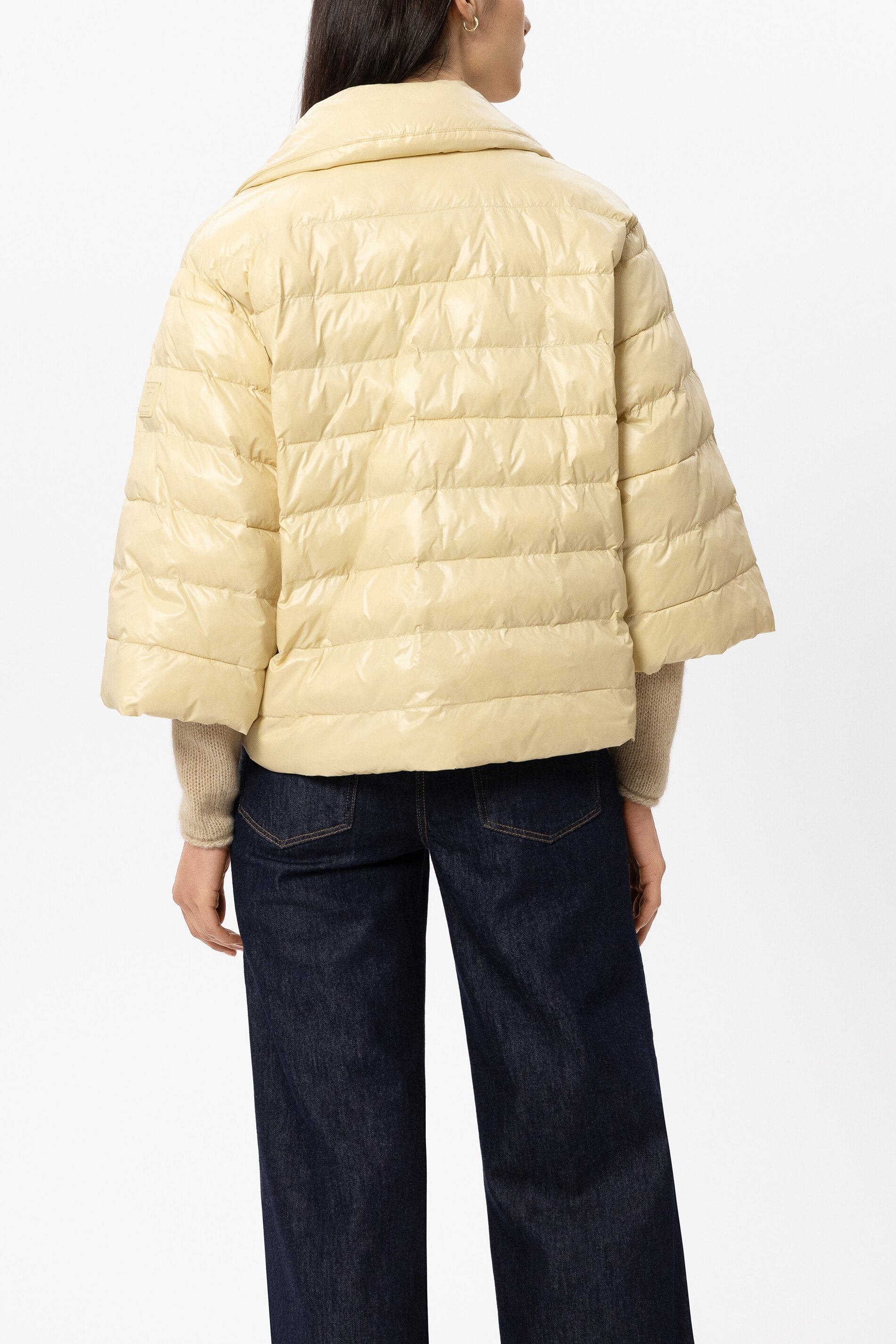 Outdoor-Capejacke - butter yellow - Standard | Model Rück