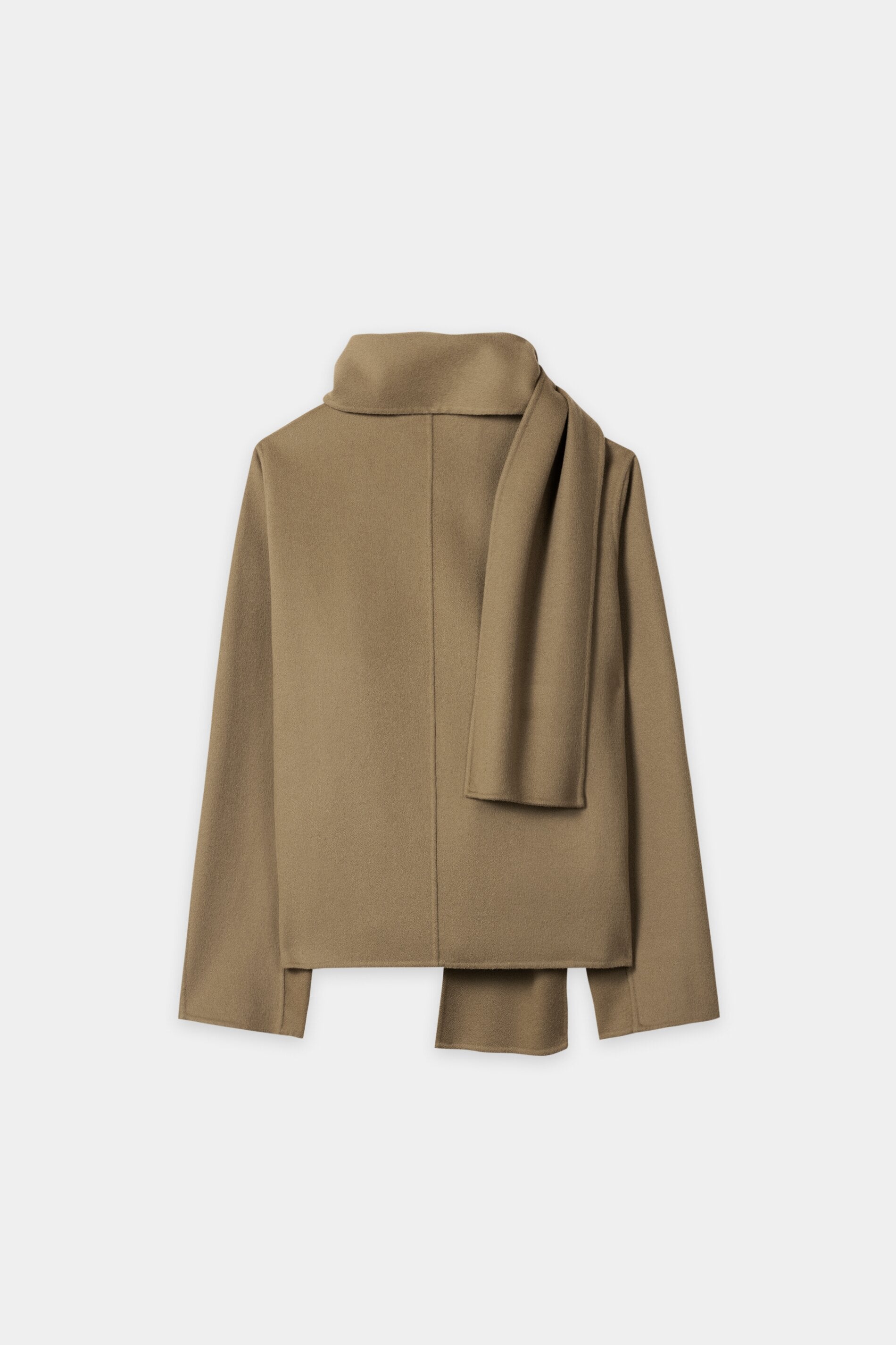 Doubleface-Jacke mit Schal - salbei - Standard | Artikel Rück