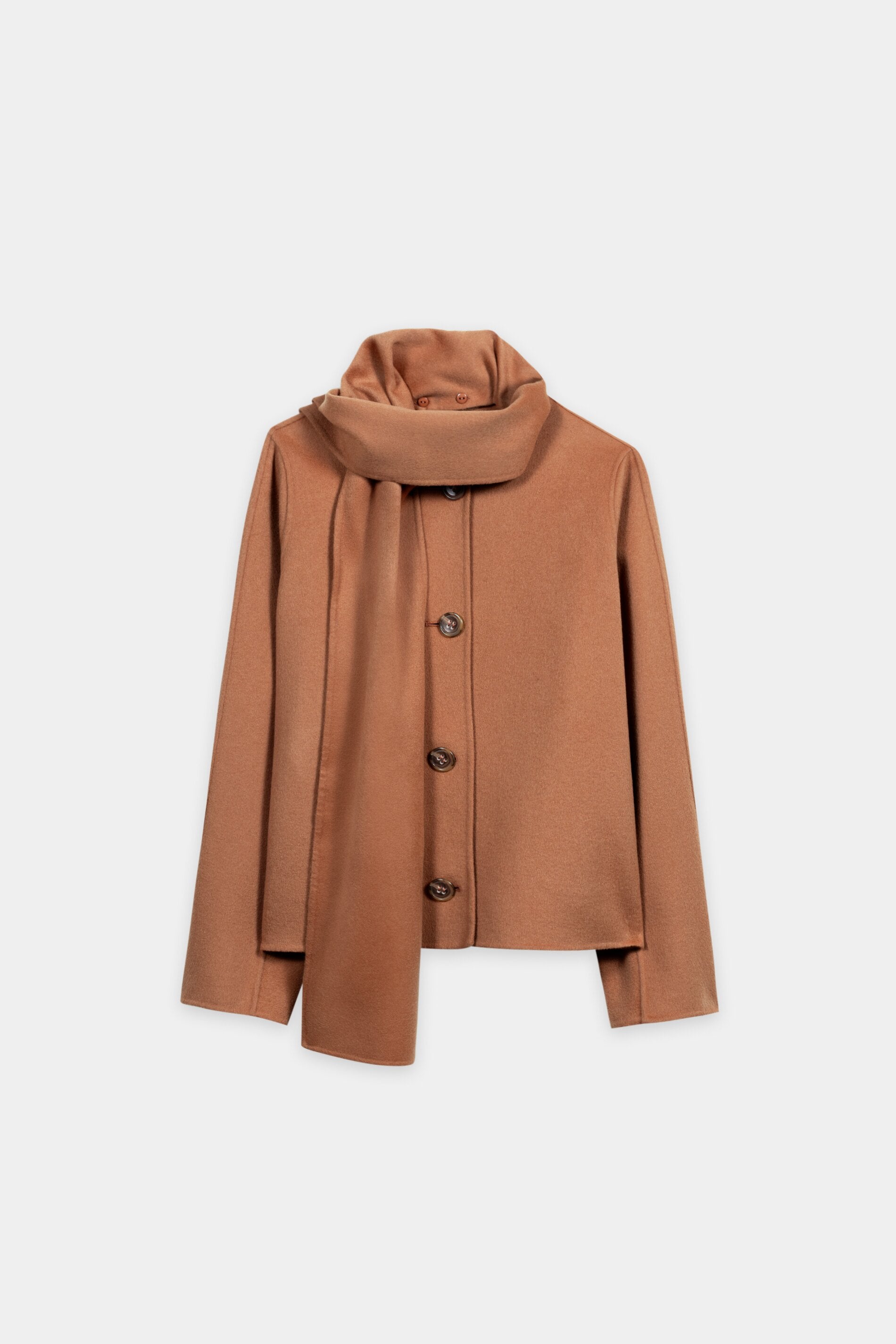 Doubleface-Jacke mit Schal - brick - Standard | Artikel Front