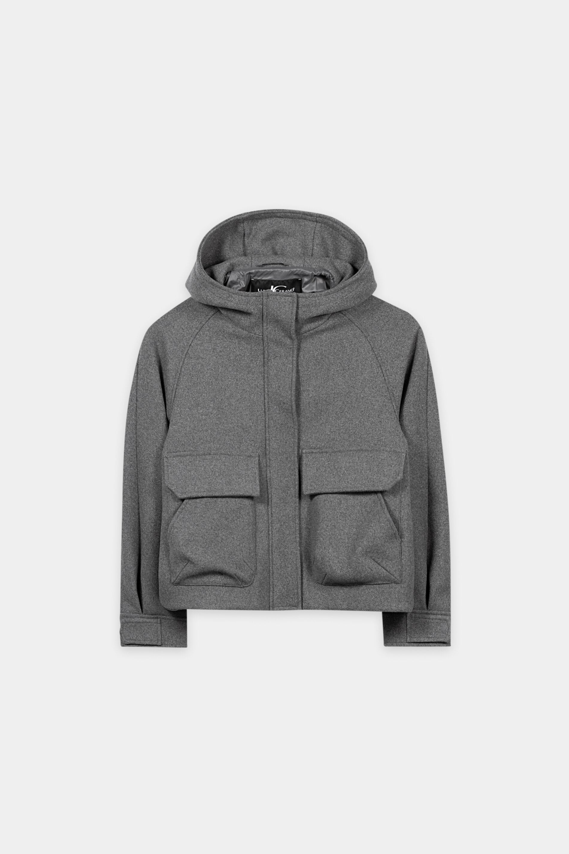 Outdoorjacke aus Woll-Mix - heather grey - Standard | Artikel Front