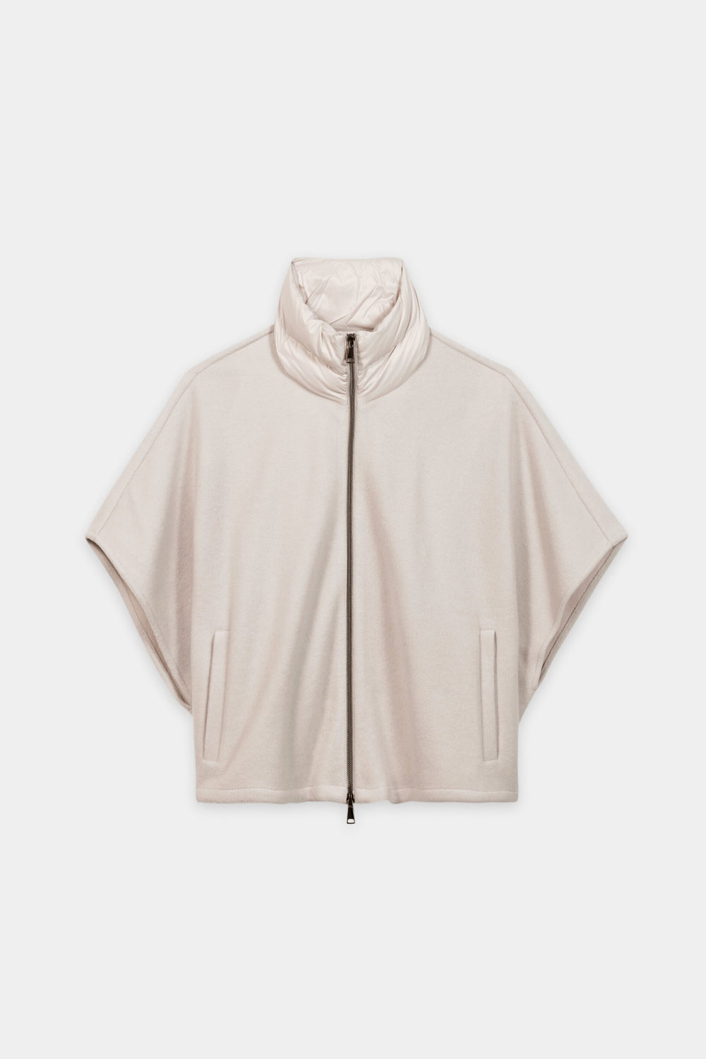 Outdoorcape aus Woll-Mix - pearl - Standard