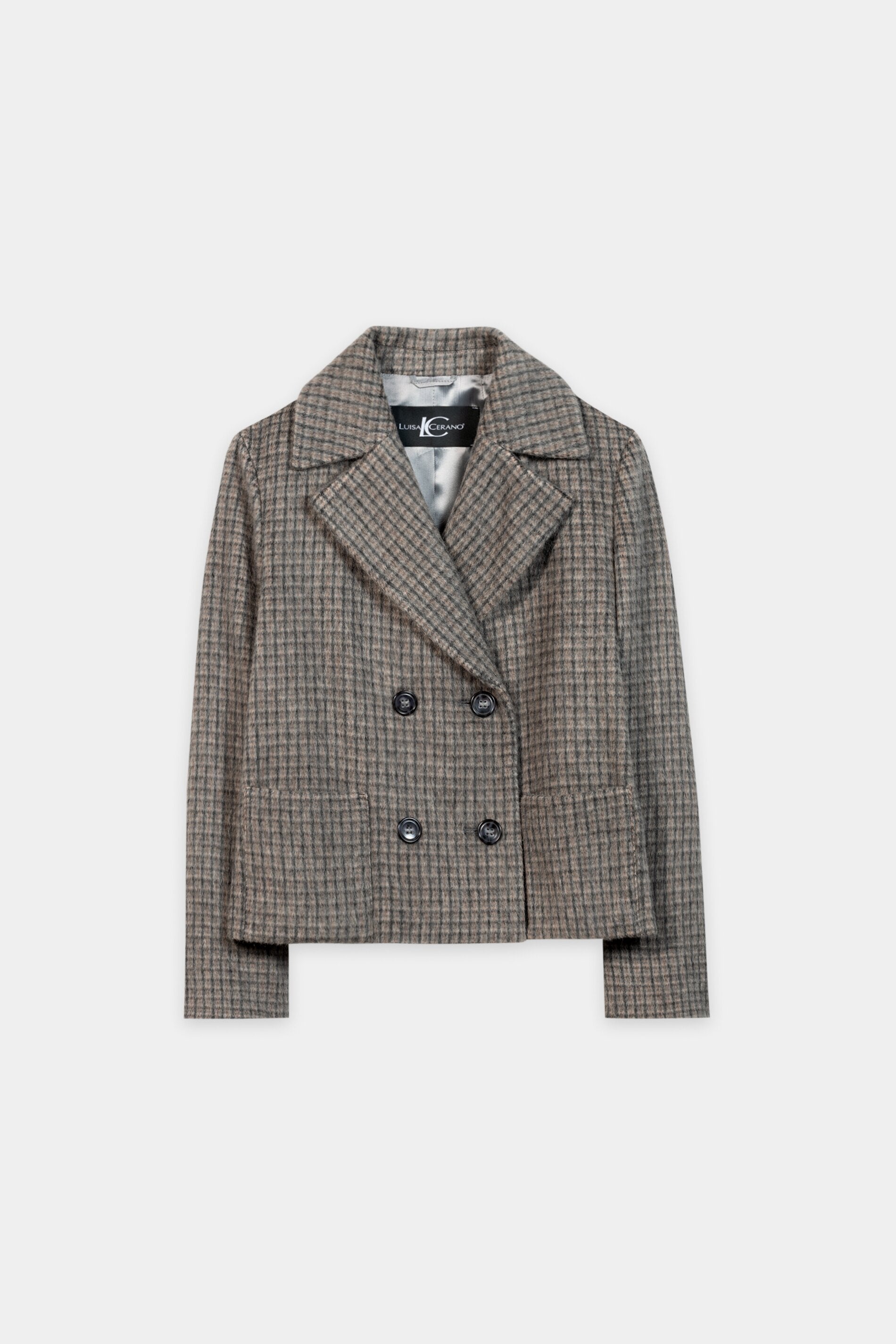 Cabanjacke aus Woll-Mix - heather grey - Standard | Artikel Front
