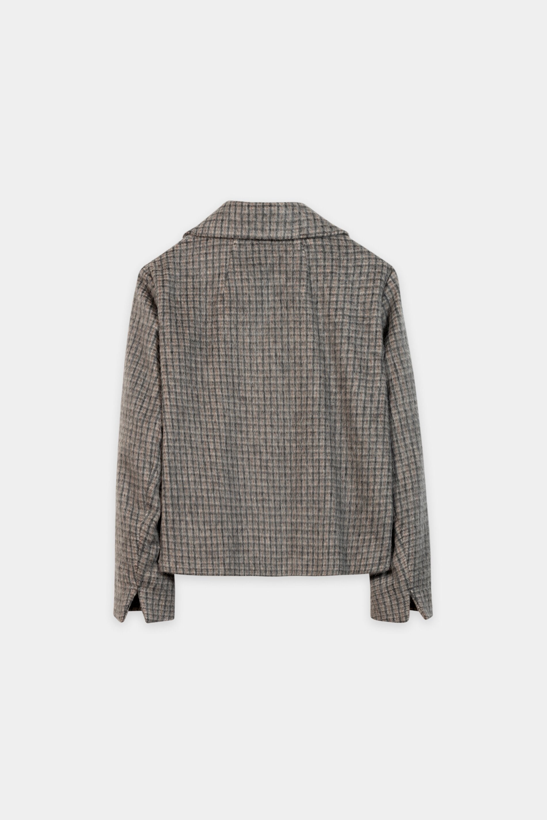 Cabanjacke aus Woll-Mix - heather grey - Standard | Artikel Rück