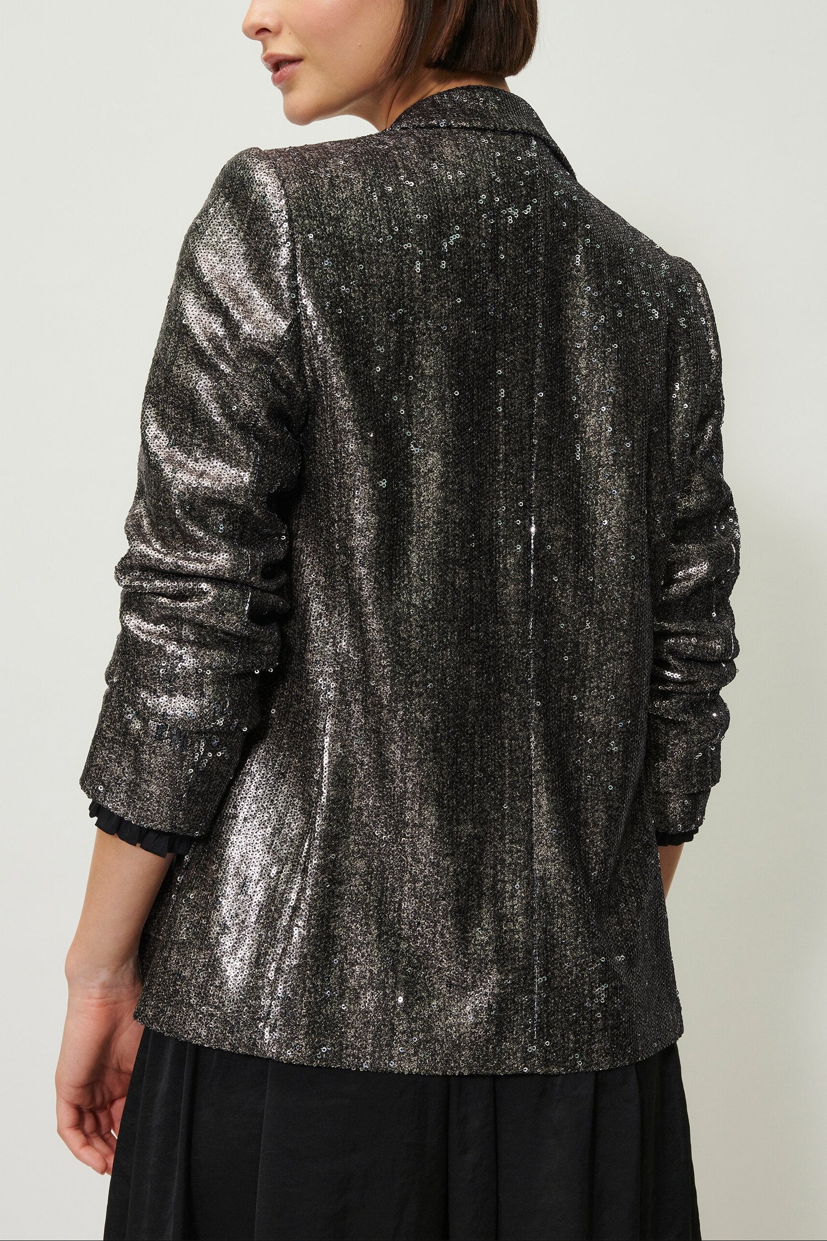 Pailletten-Blazer - multi - Standard | Model Rück