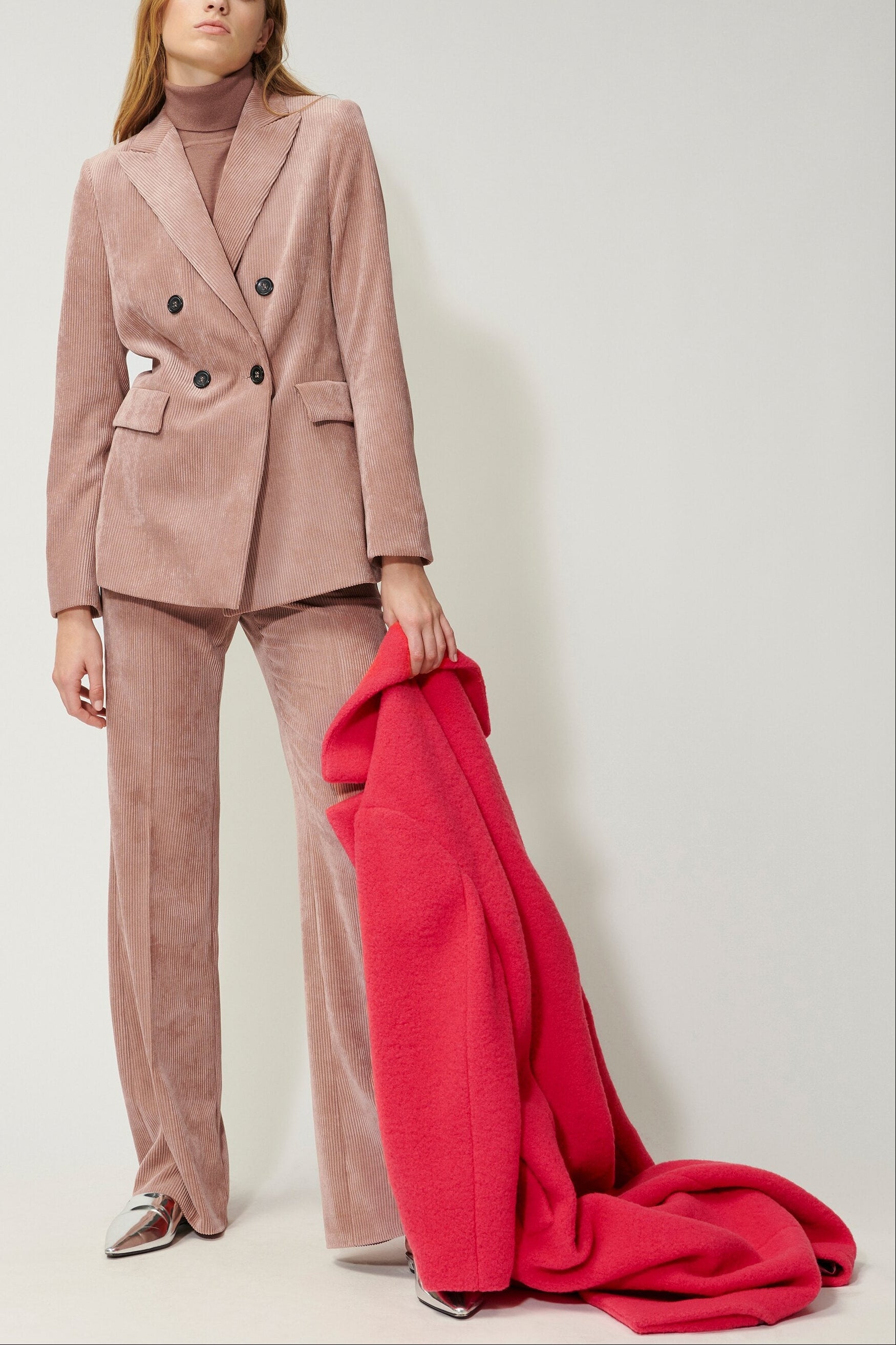 Cord-Blazer - smoky rosewood - Standard | Model Front