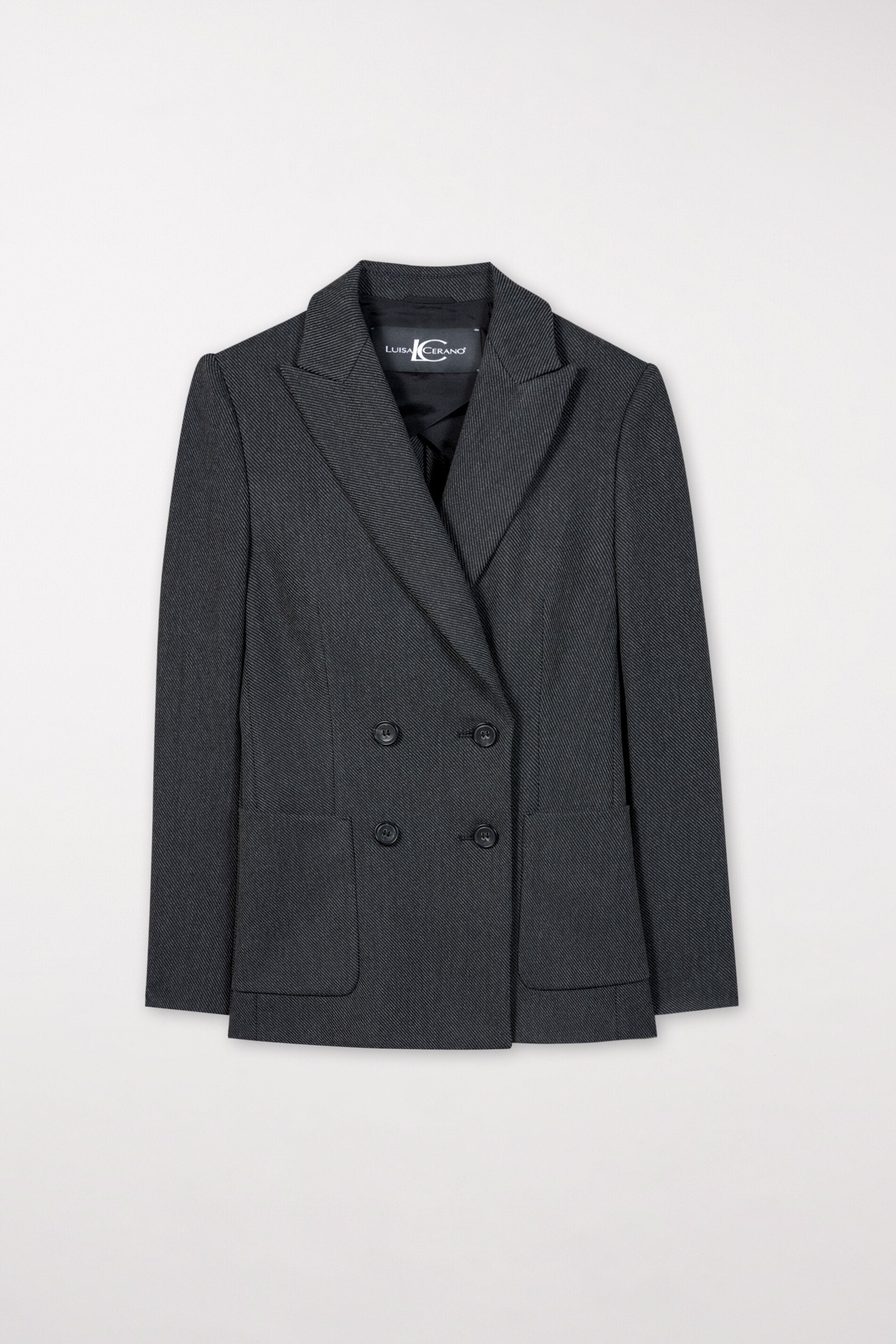 Gabardine-Blazer - anthracite - Standard | Artikel Front