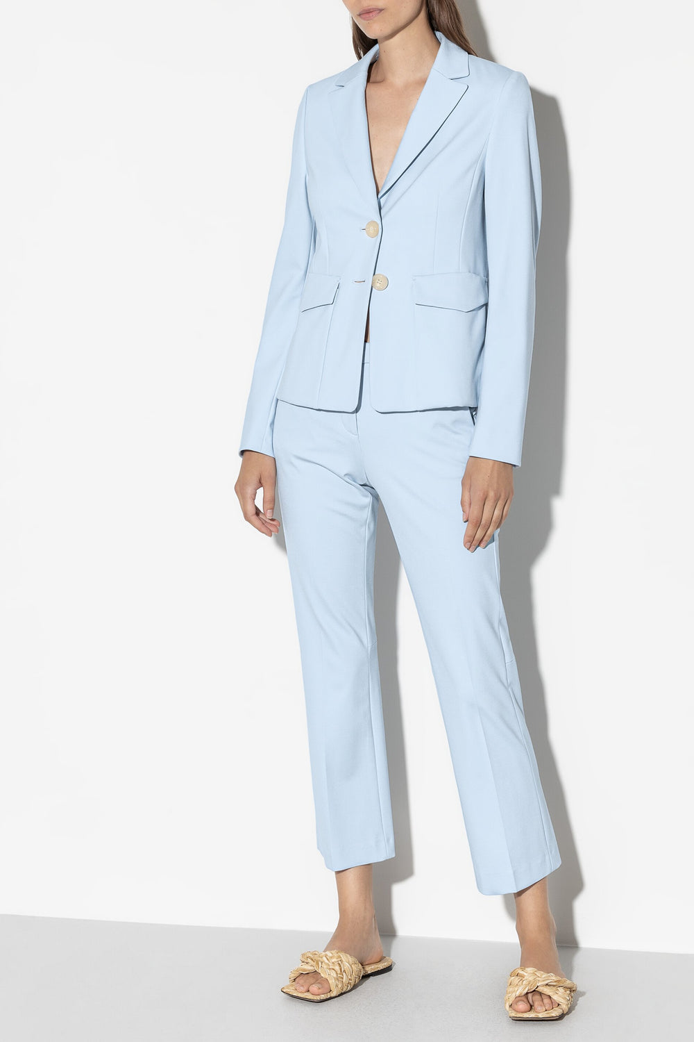 Blazer aus Punto-Milano - sky blue - Standard