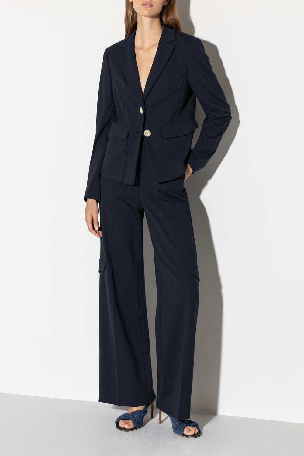 Blazer aus Punto-Milano - dark navy - Standard