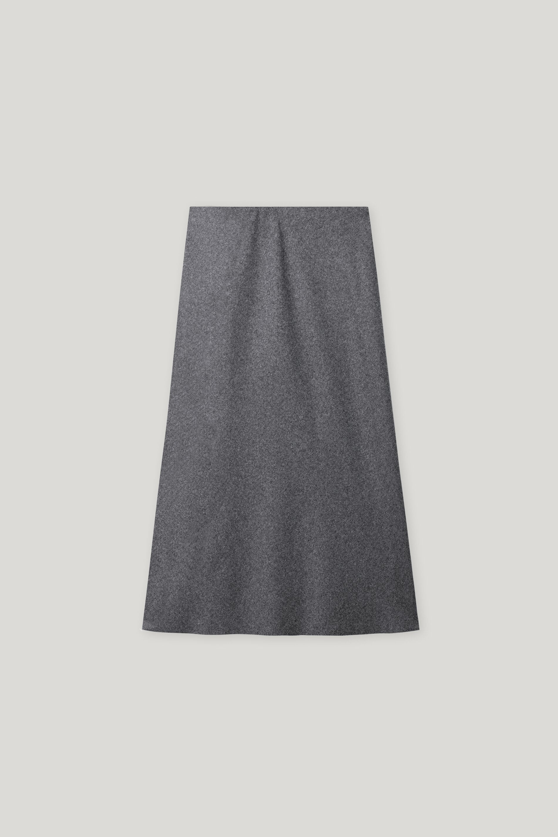 Flanell-Midirock - dark grey melange - Standard | Artikel Rück