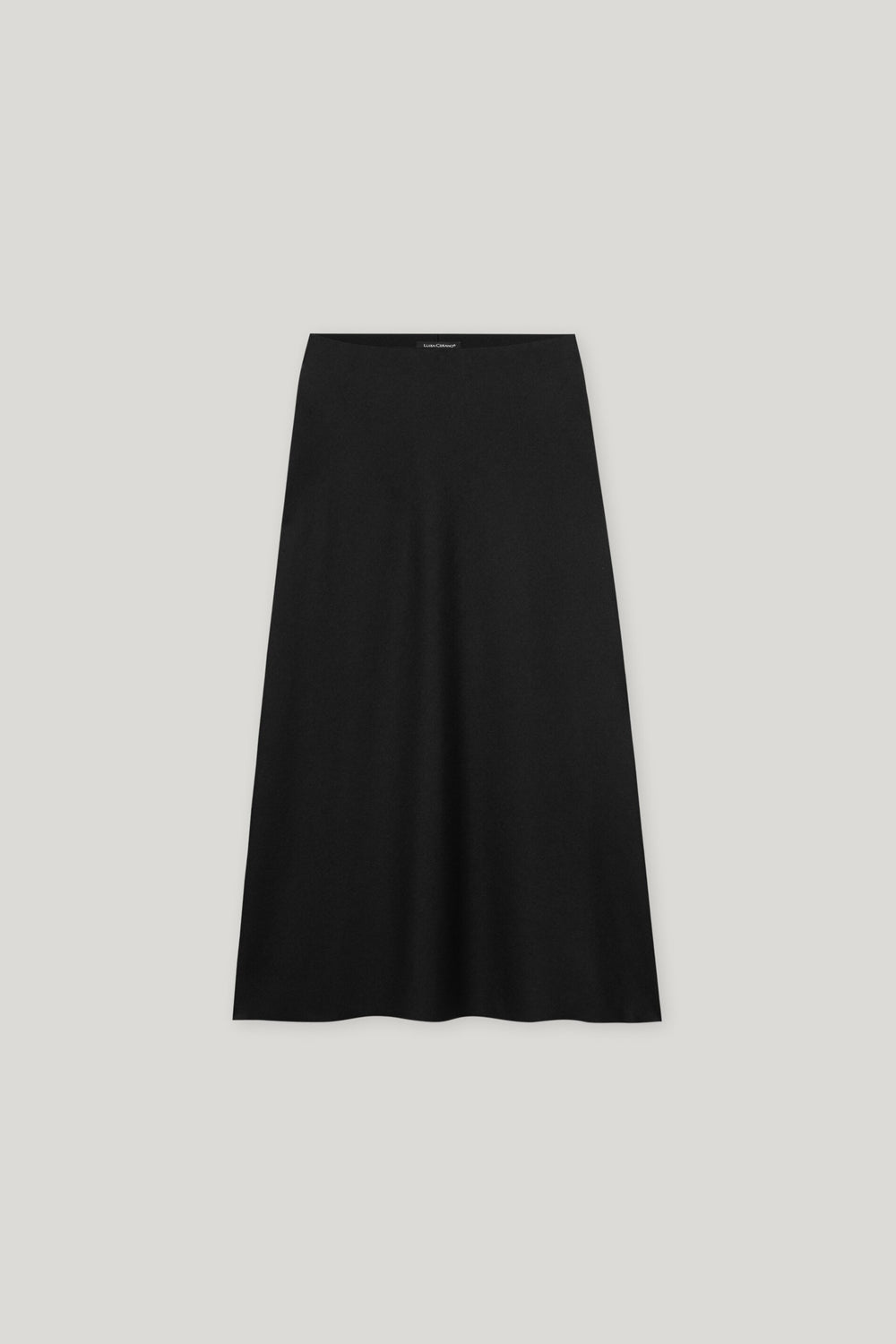 Jupe midi en flanelle - deep black - standard