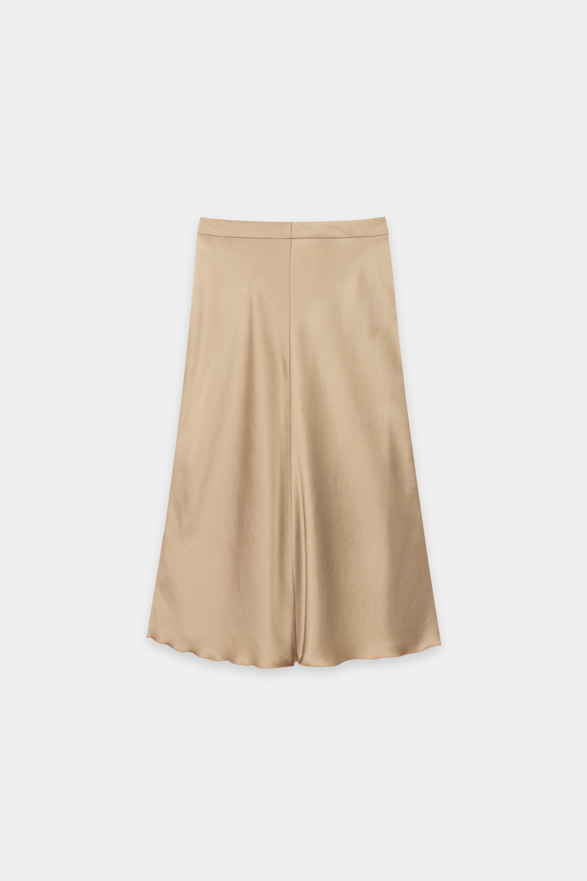 Satin-Rock - golden camel - Standard | Artikel Rück