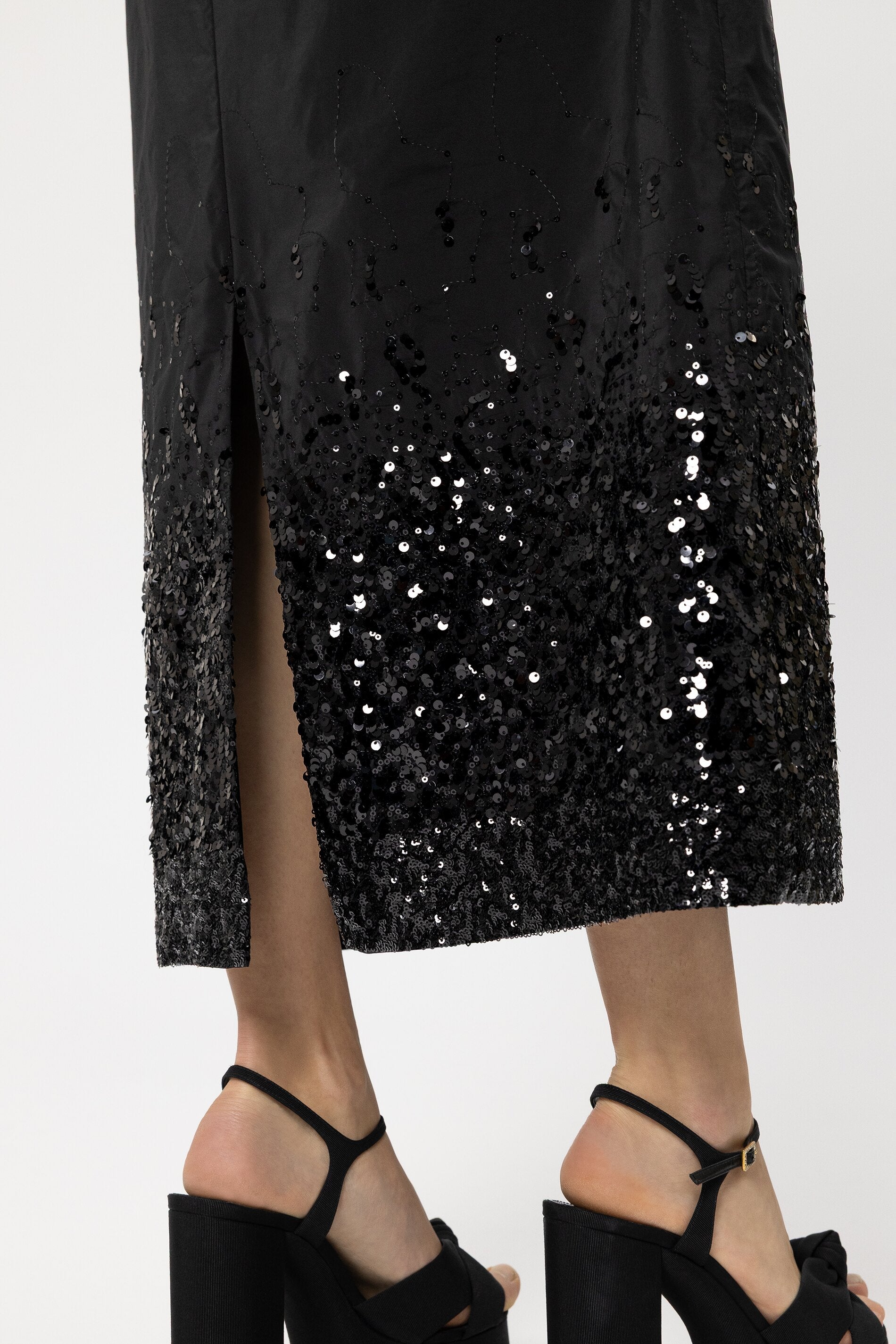 Pailetten-Taft-Rock - black - Standard | Model Detail