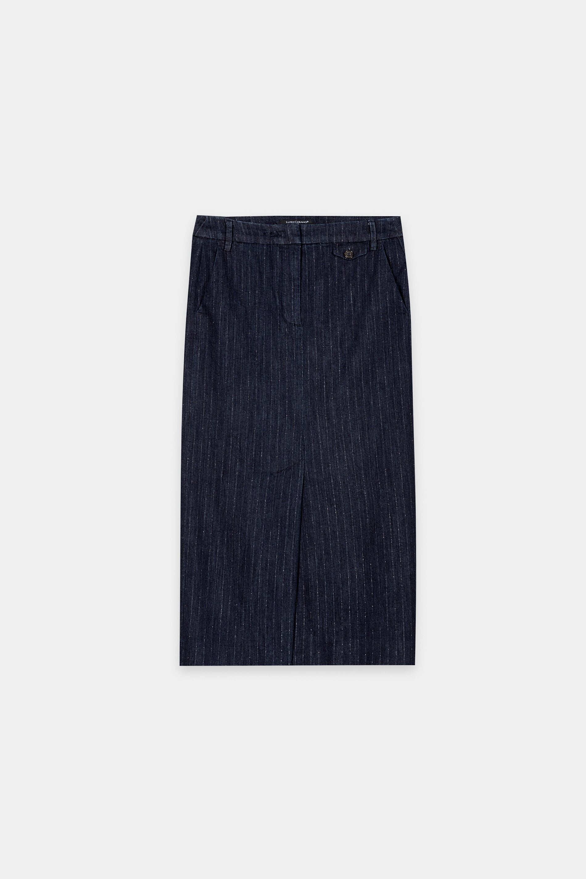 Pinstripe-Denim-Rock - denim blue - Standard | Artikel Front