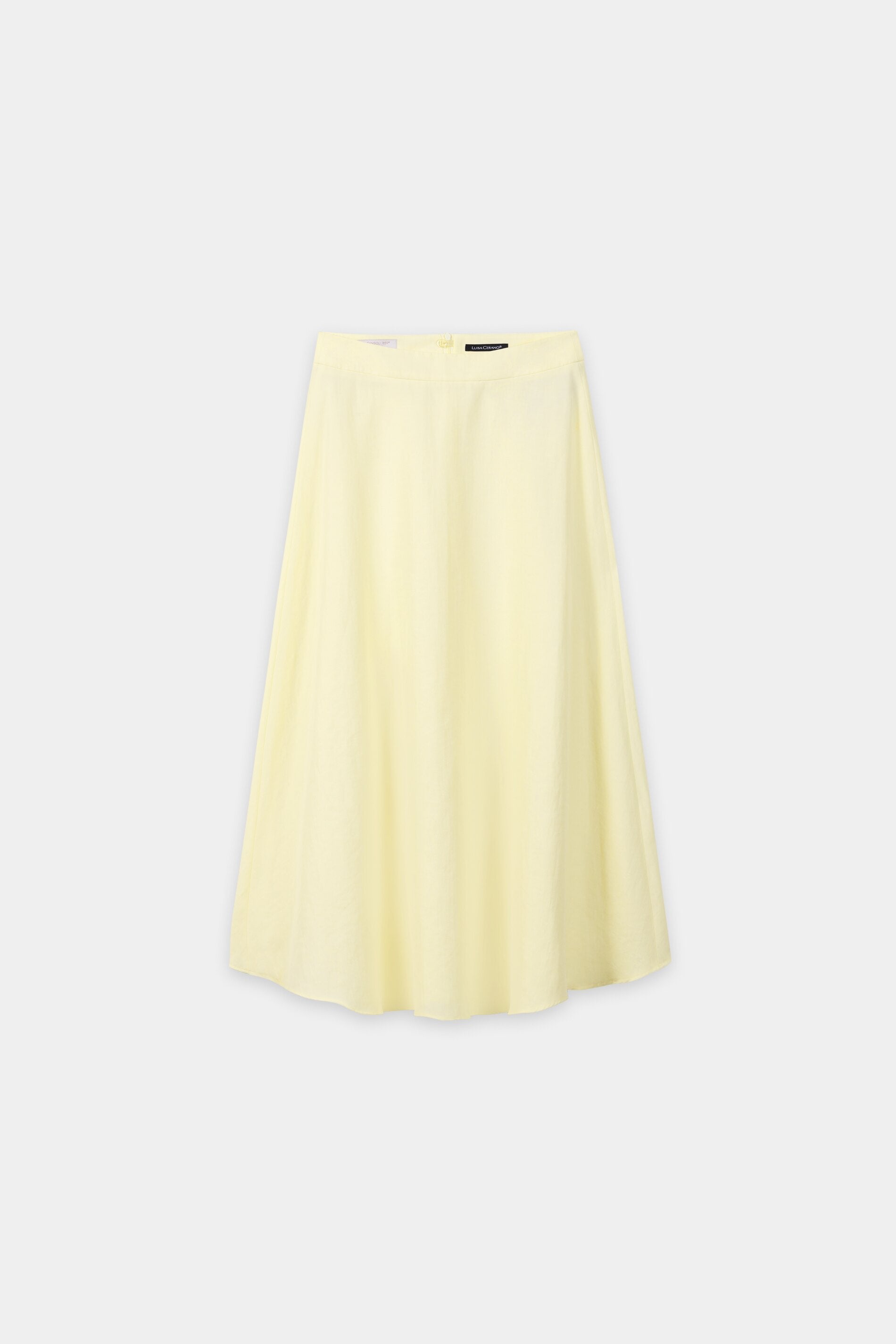 Rock aus Leinen-Mix - citron - Standard | Artikel Front