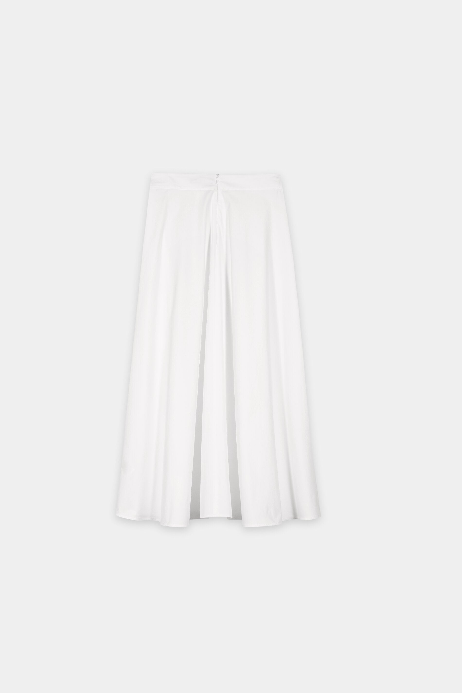 Gabardine skirt in A-line - white - Standard