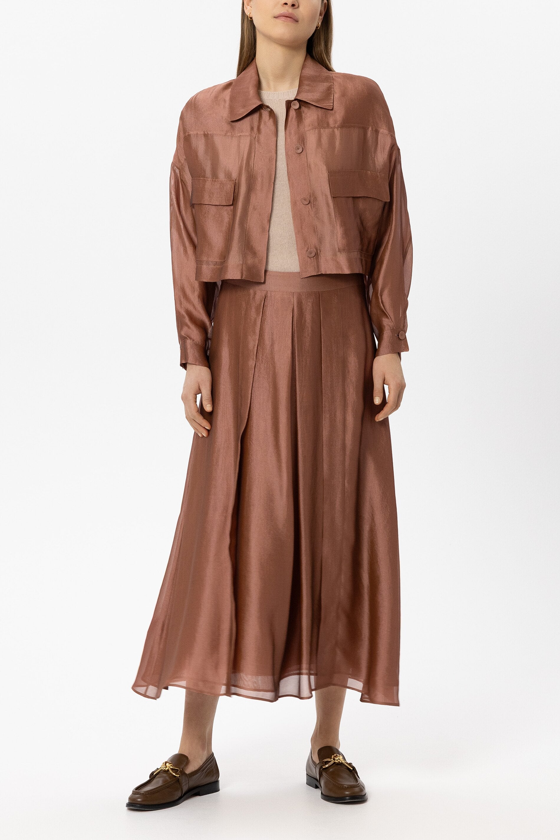 Organza-Rock - brick - Standard | Model Front