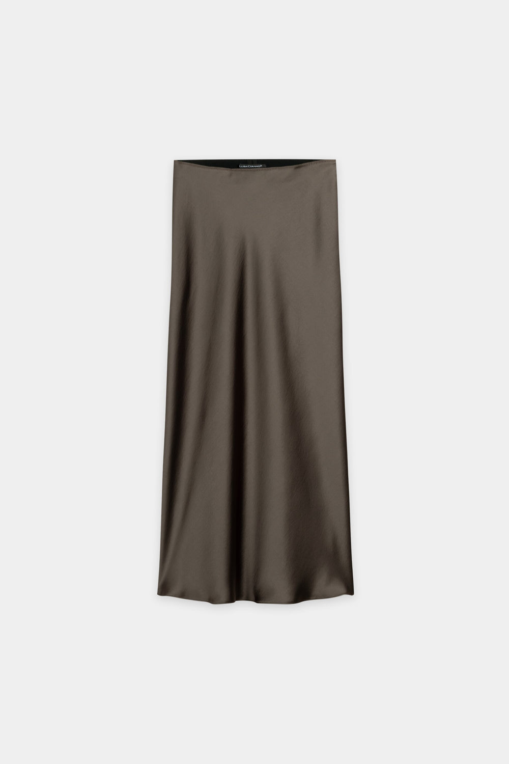 Satin skirt - nutmeg - standard