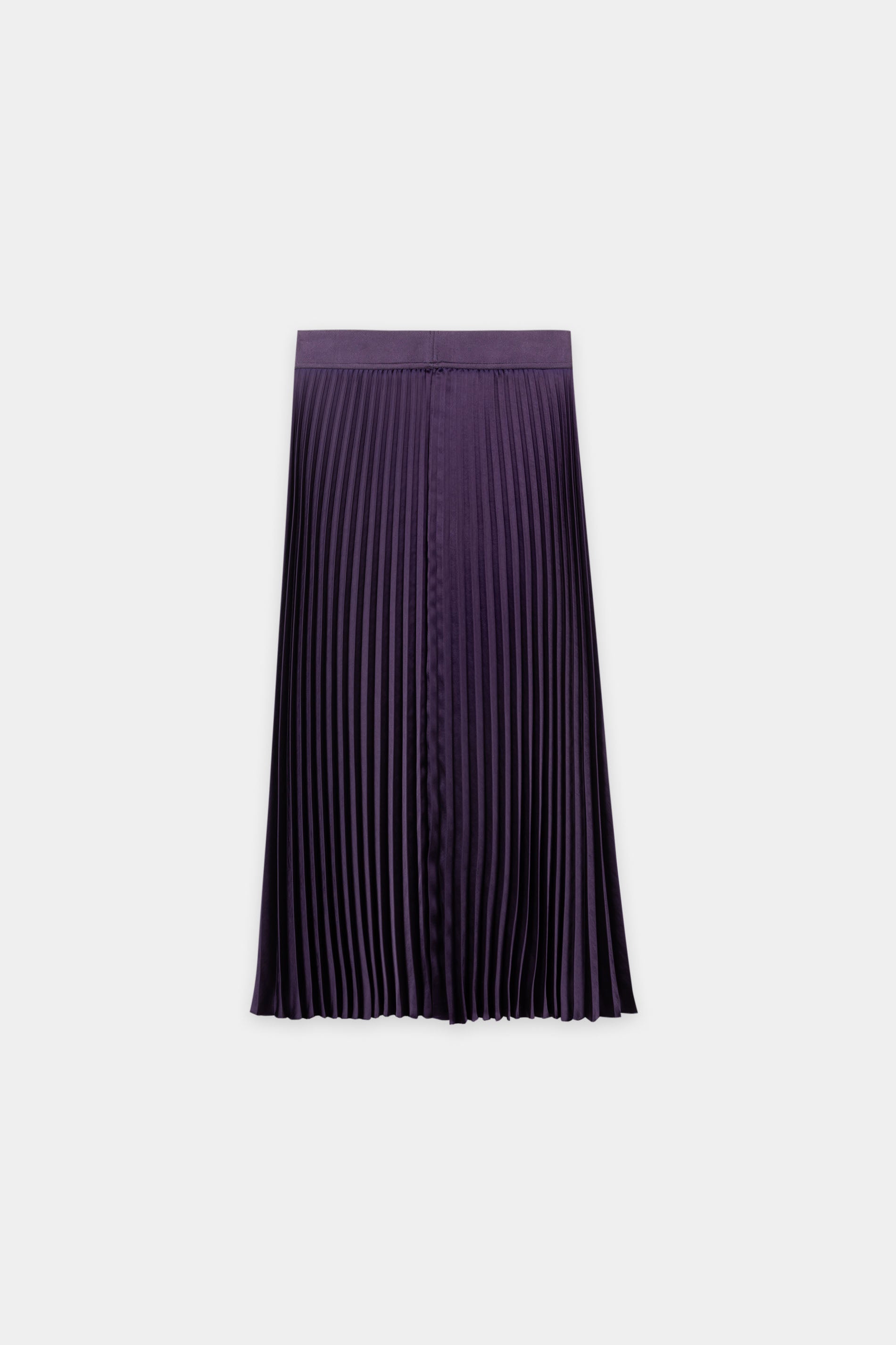 Plisseerock mit Satin-Bund - plum - Standard | Artikel Rück